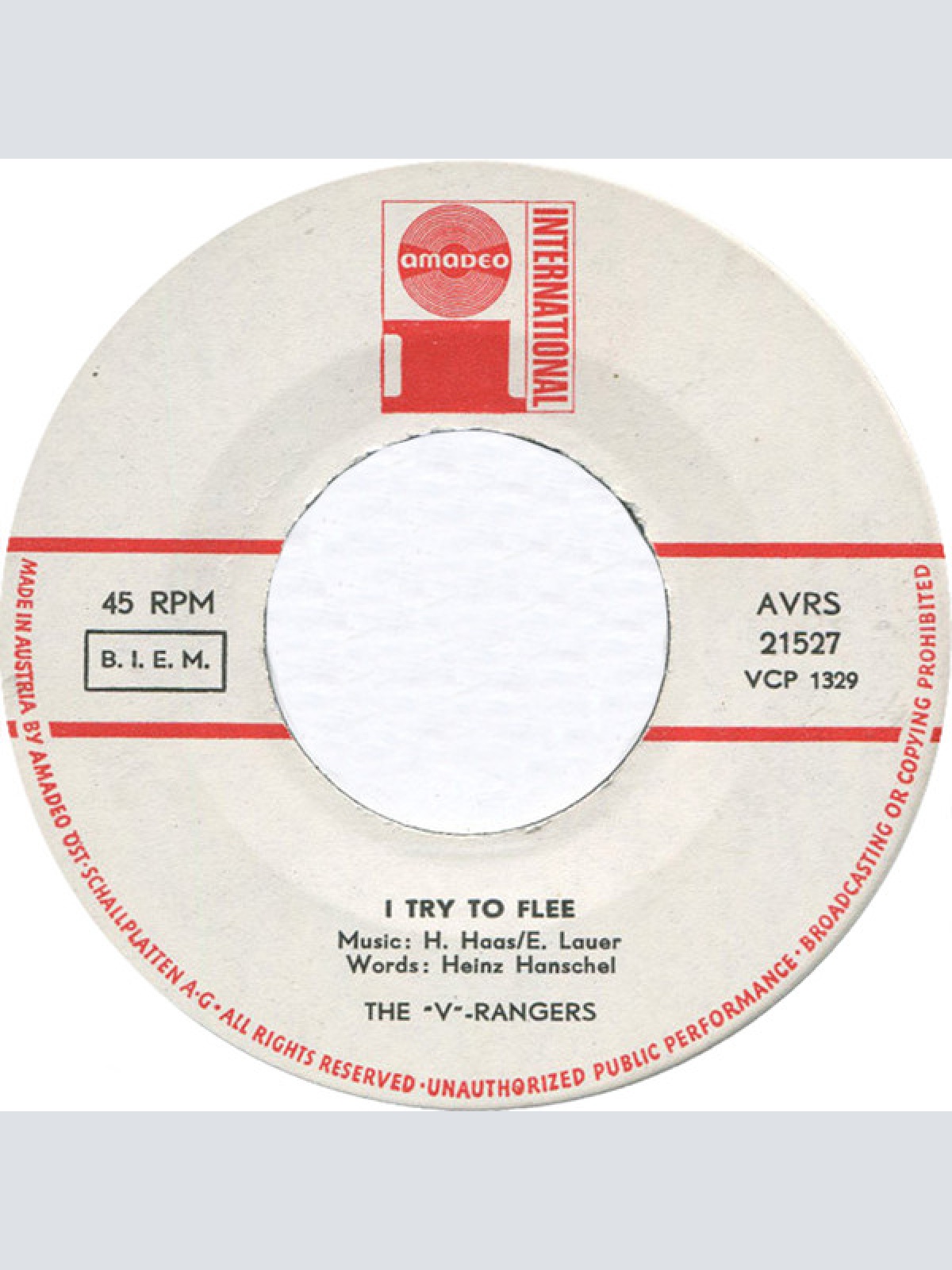 Vinyl / The "V" Rangers - Those Were The Days