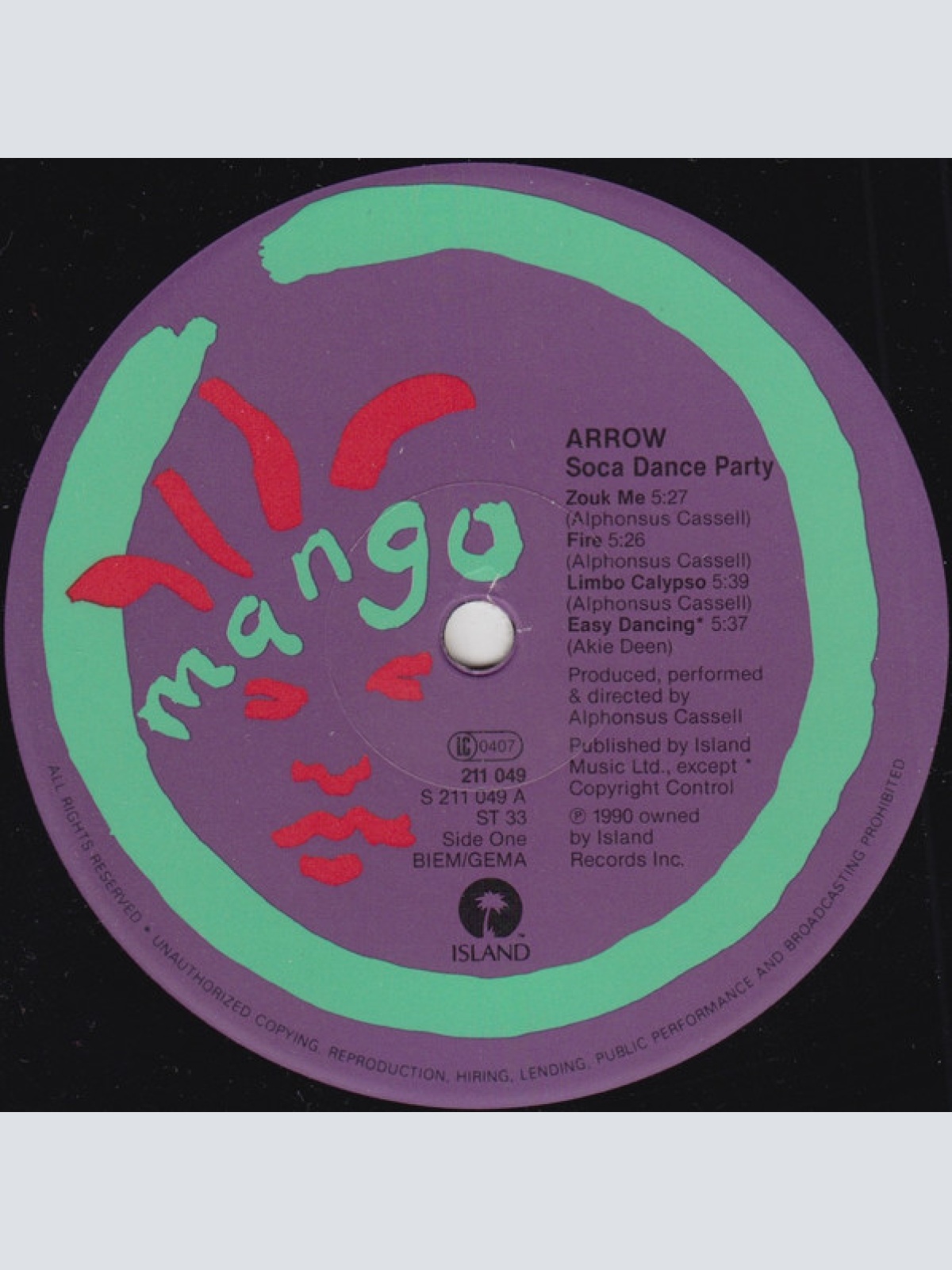 Vinyl / Arrow (2) - Soca Dance Party