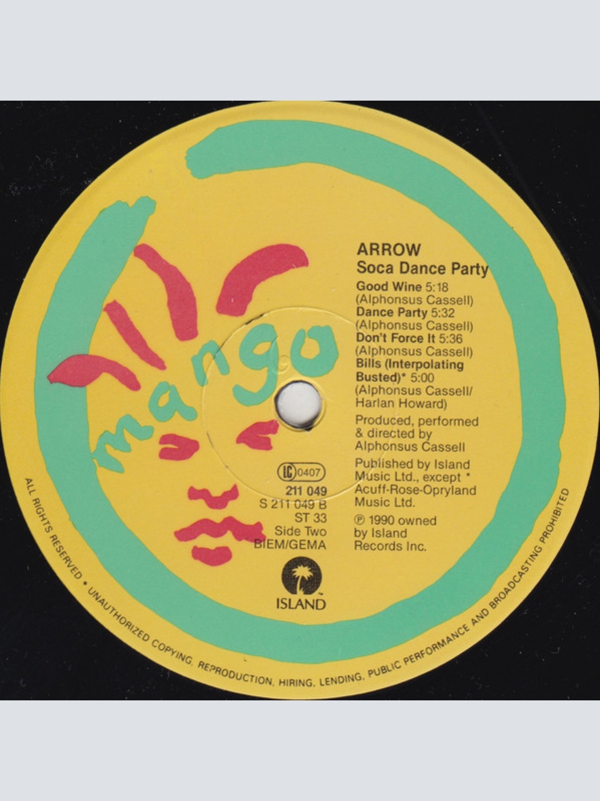 Vinyl / Arrow (2) - Soca Dance Party
