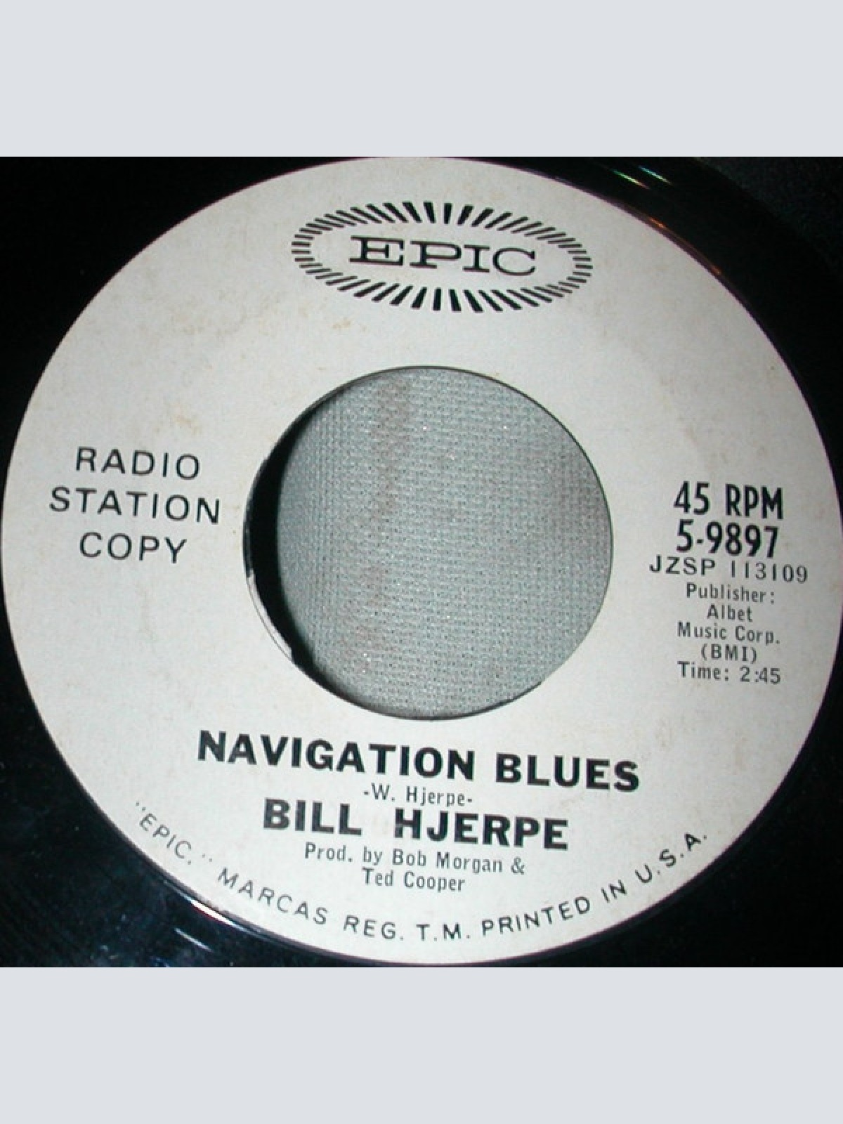 Vinyl / Bill Hjerpe - Navigation Blues
