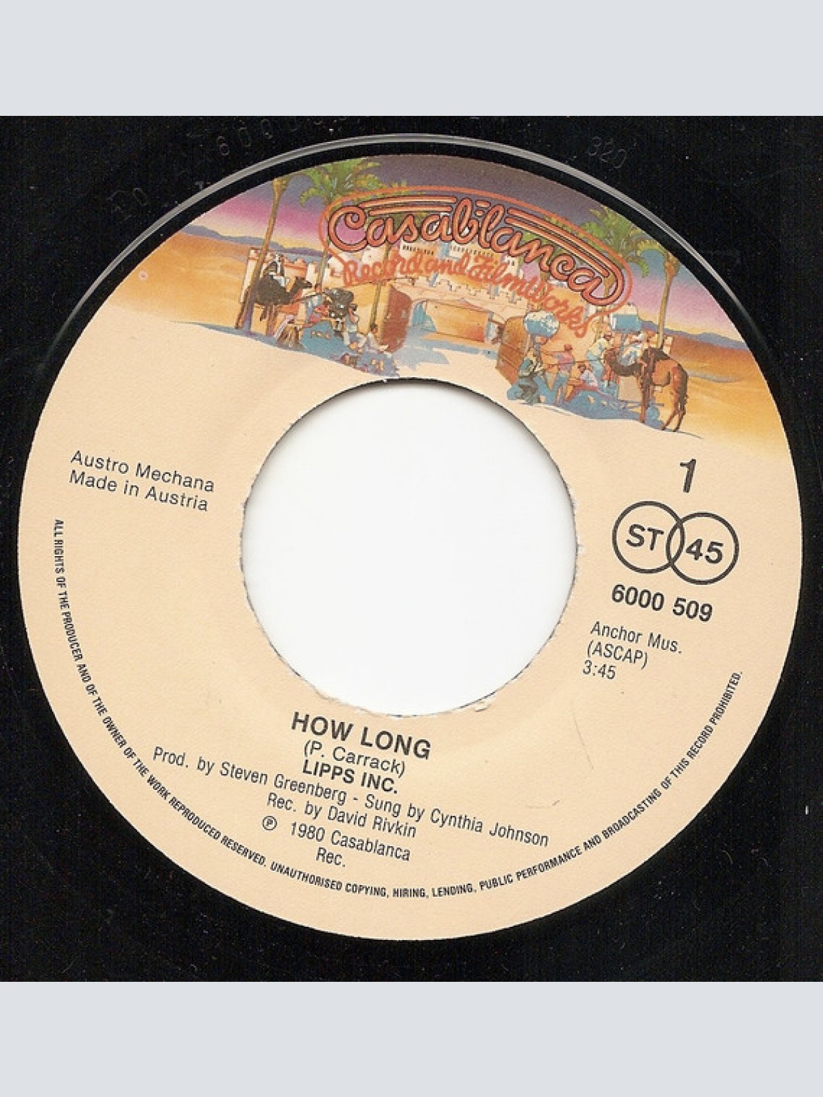 Vinyl / Lipps, Inc. - How Long
