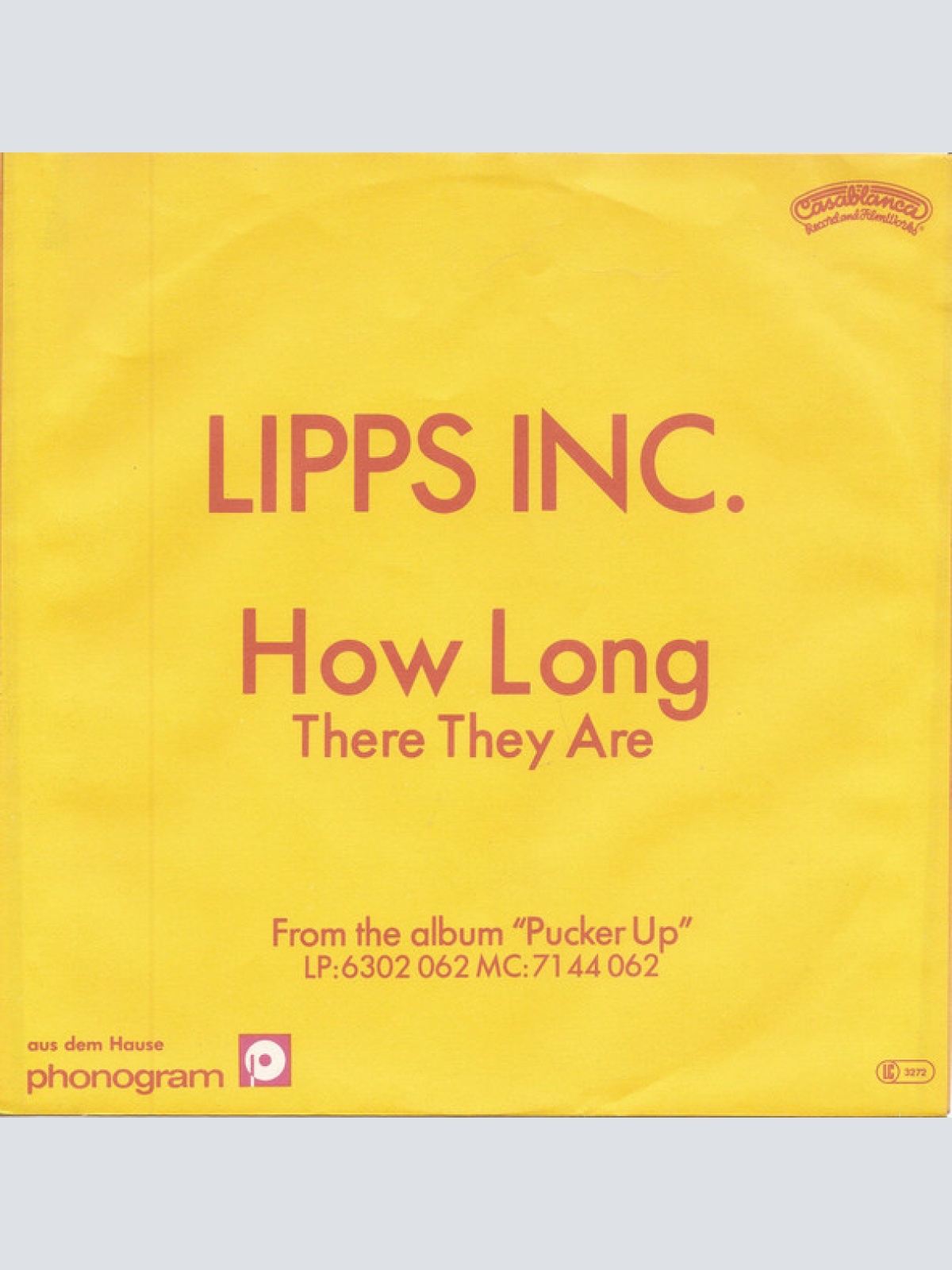 Vinyl / Lipps, Inc. - How Long