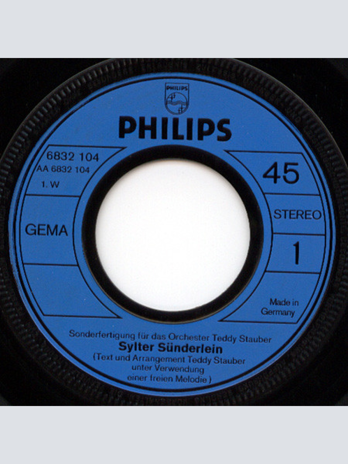 Vinyl / Orchester Teddy Stauber - Sylter Sünderlein