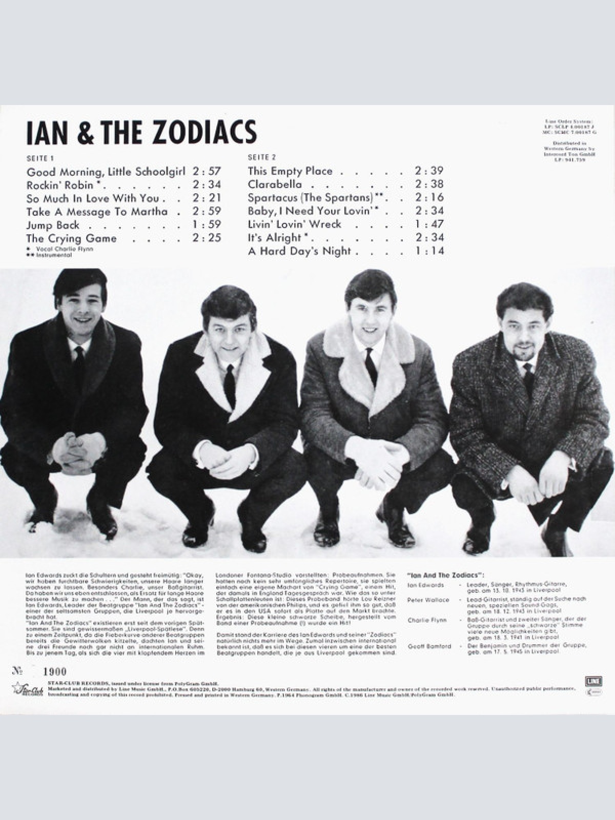 Vinyl / Ian & The Zodiacs - Star-Club Show 7