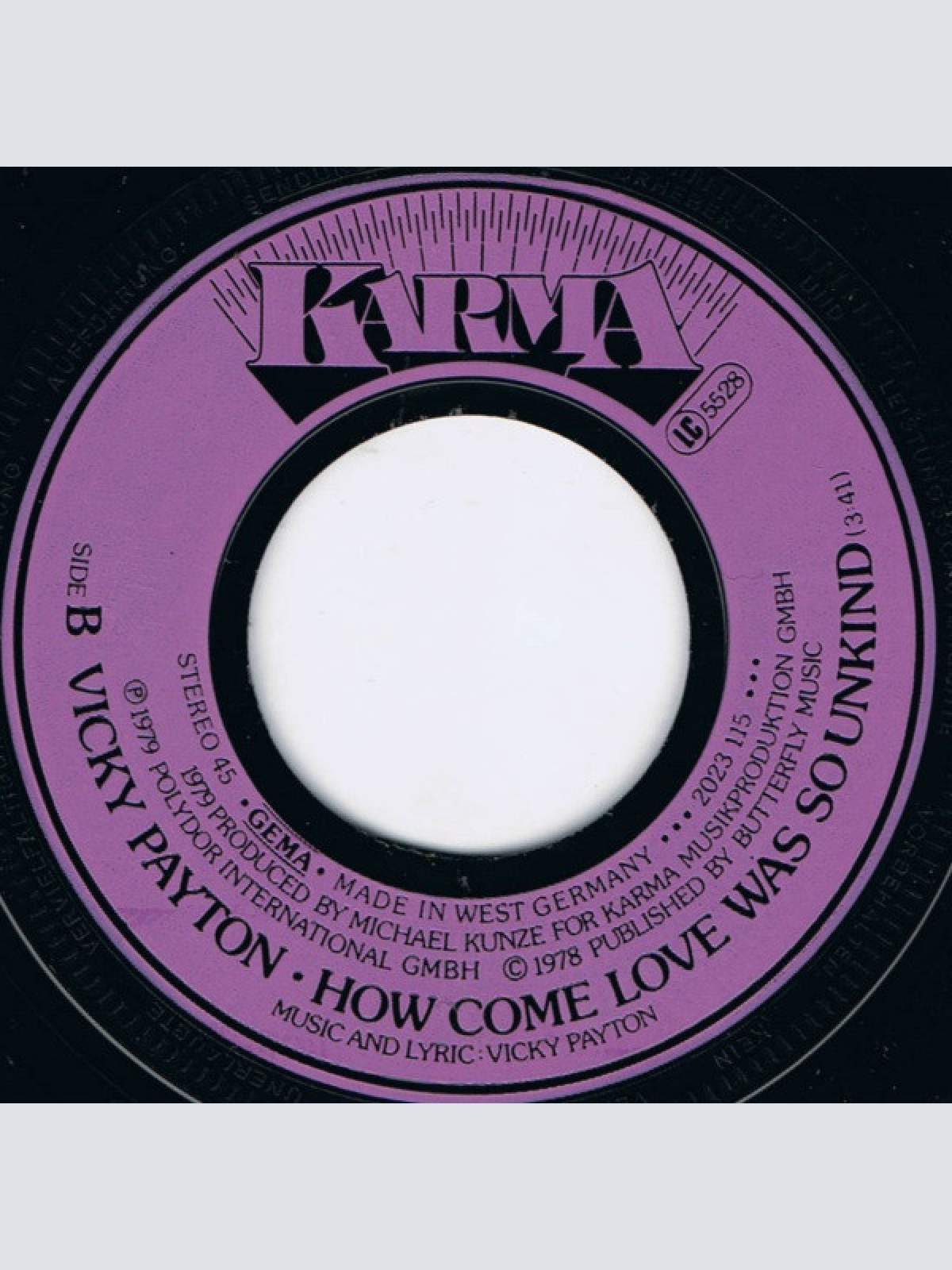 Vinyl / Vicky Payton - Morning Music