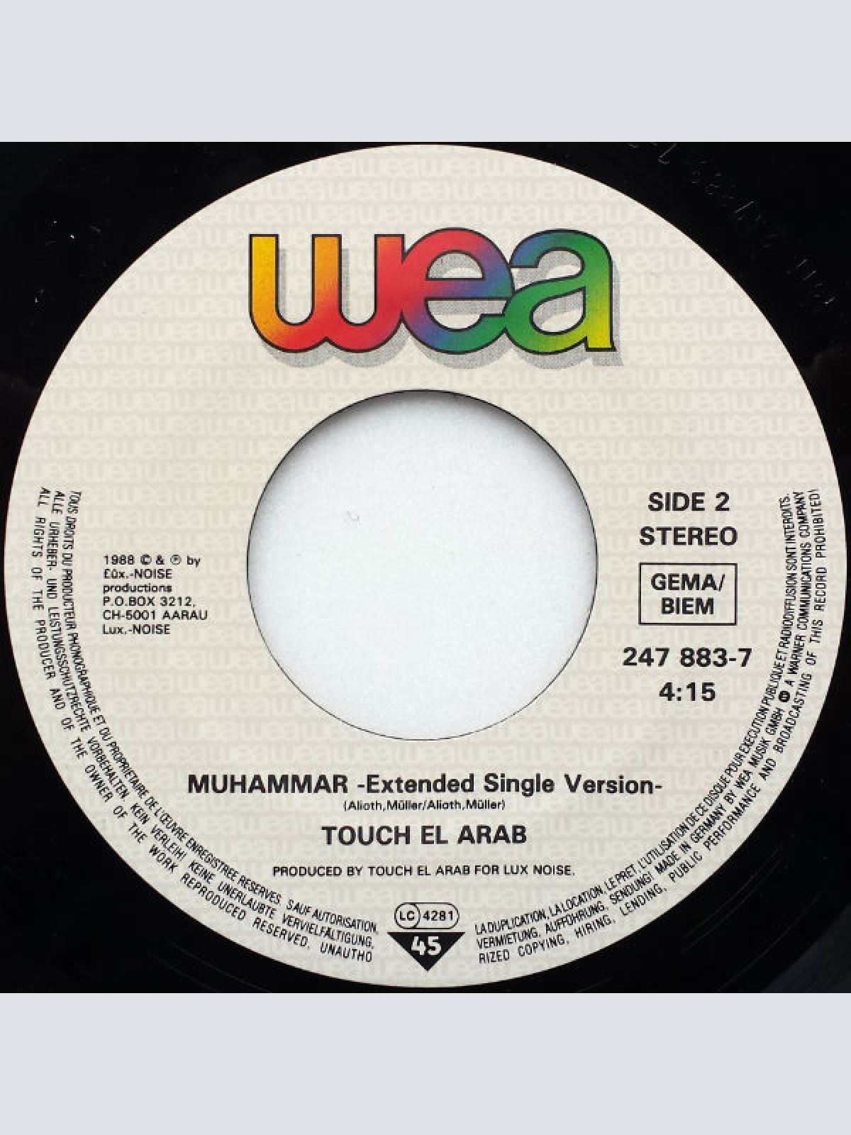 Vinyl / Touch El Arab - Muhammar