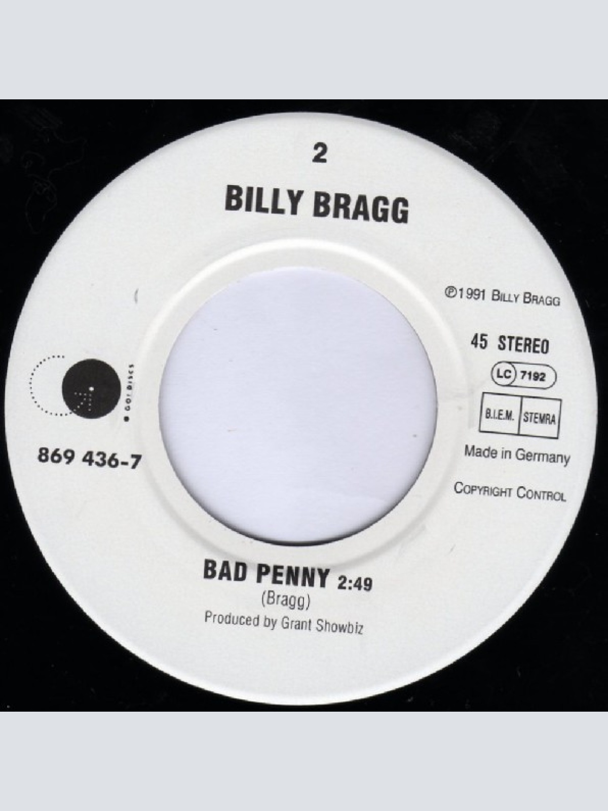 Vinyl / Billy Bragg - Sexuality