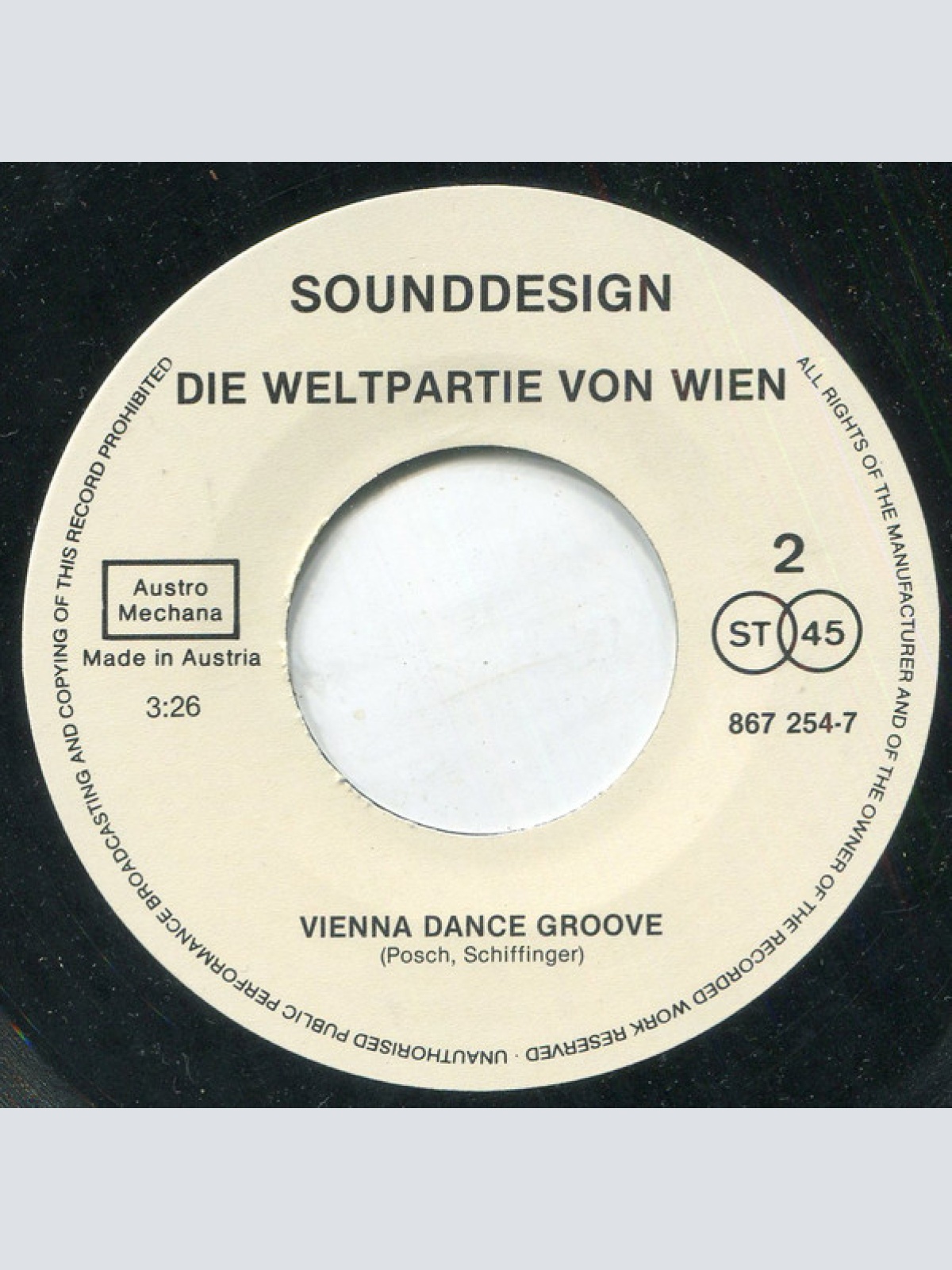 Vinyl / Die Weltpartie Von Wien - Vienna, The City That Everybody Strikes / Vienna Dance Groove