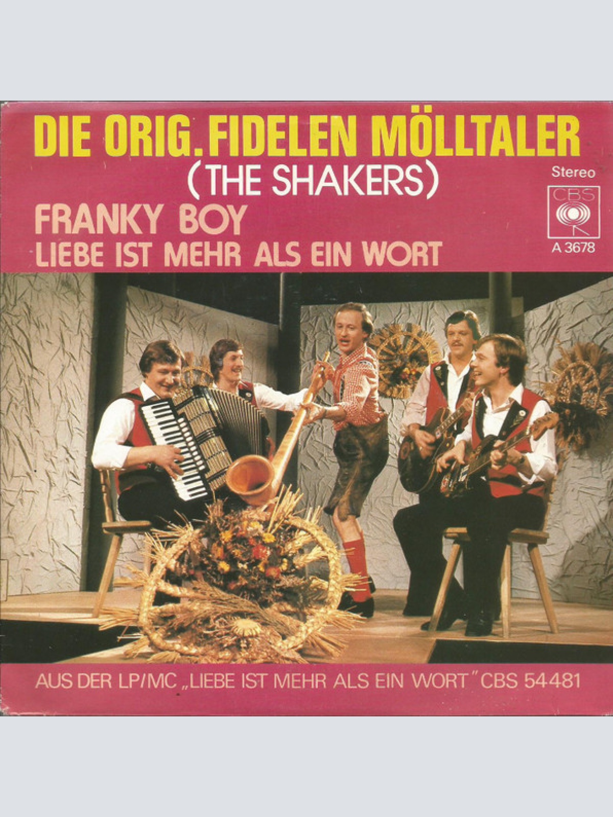 Vinyl / Die Orig. Fidelen Mölltaler* - Franky Boy