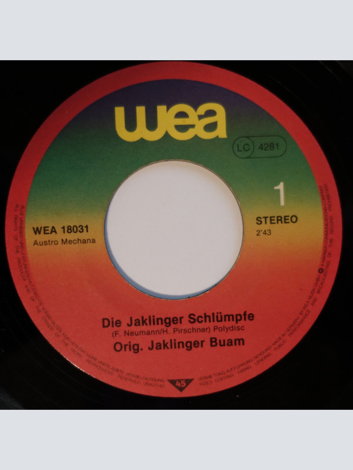 Vinyl / Orig. Jaklinger Buam* - Die Jaklinger Schlümpfe
