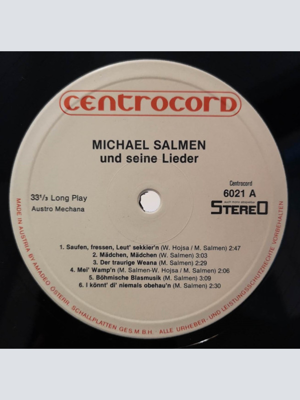 Vinyl / Michael Salmen - Michael Salmen Und Seine Lieder