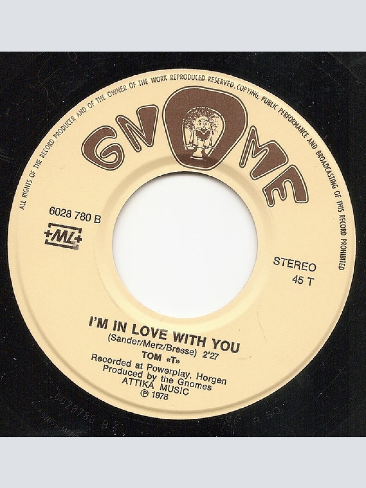 Vinyl / Tom "T" - Morning In May / I'm In Love With You