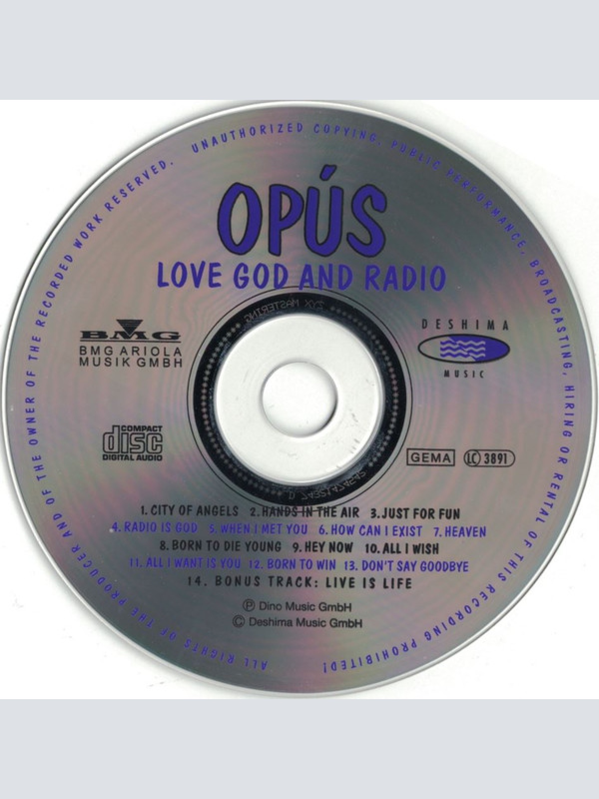 CD / Opús* - Love God & Radio