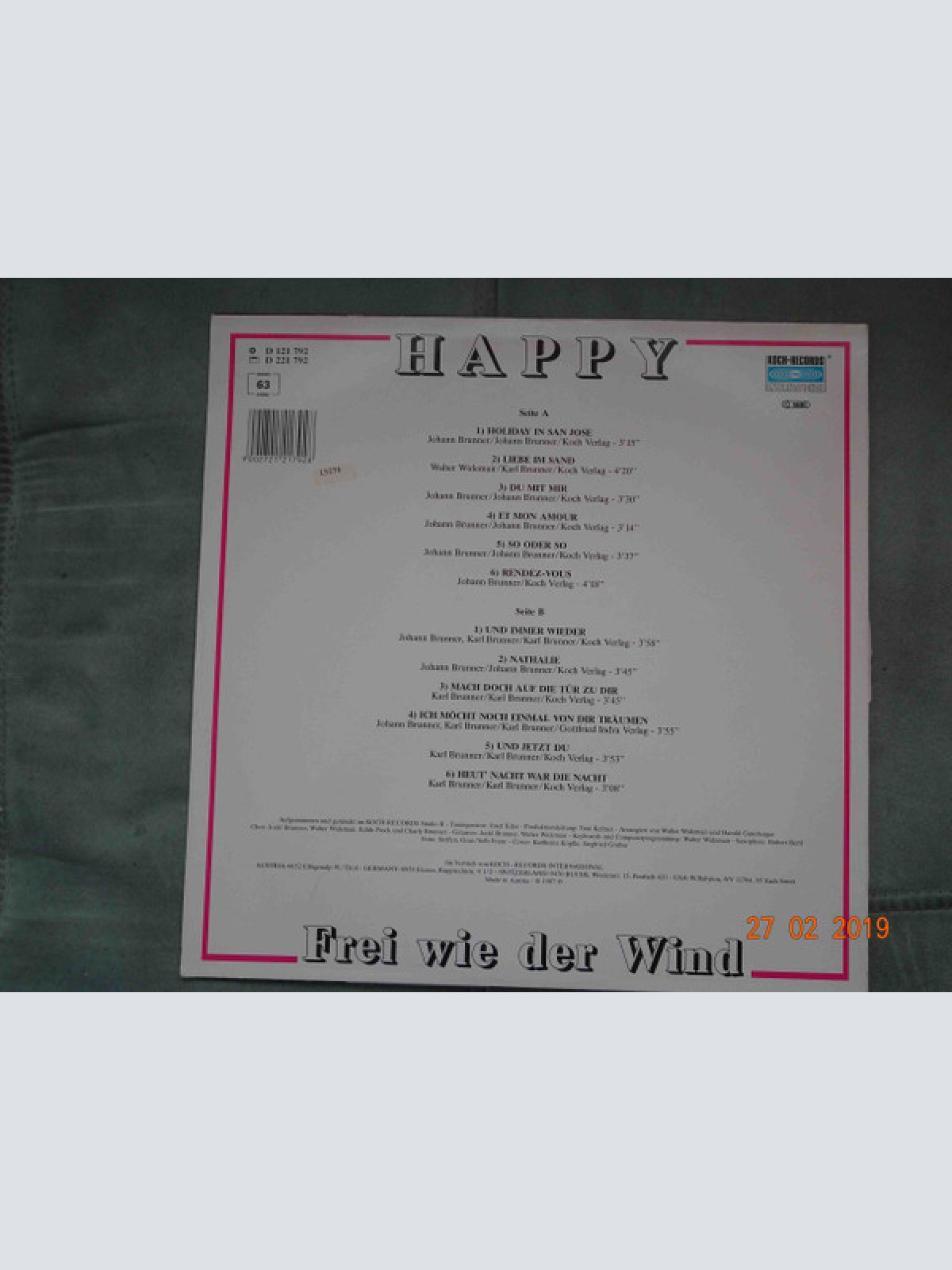 Vinyl / Happy (8) - Frei Wie Der Wind