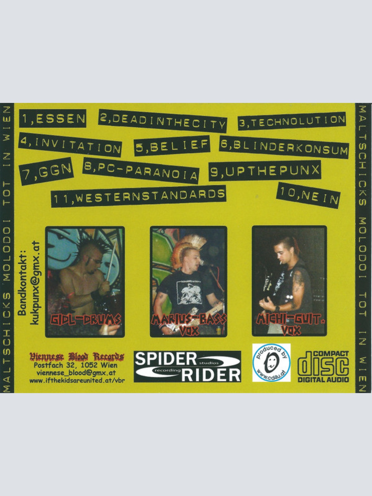 CD / Maltschick's Molodoi - Tot In Wien