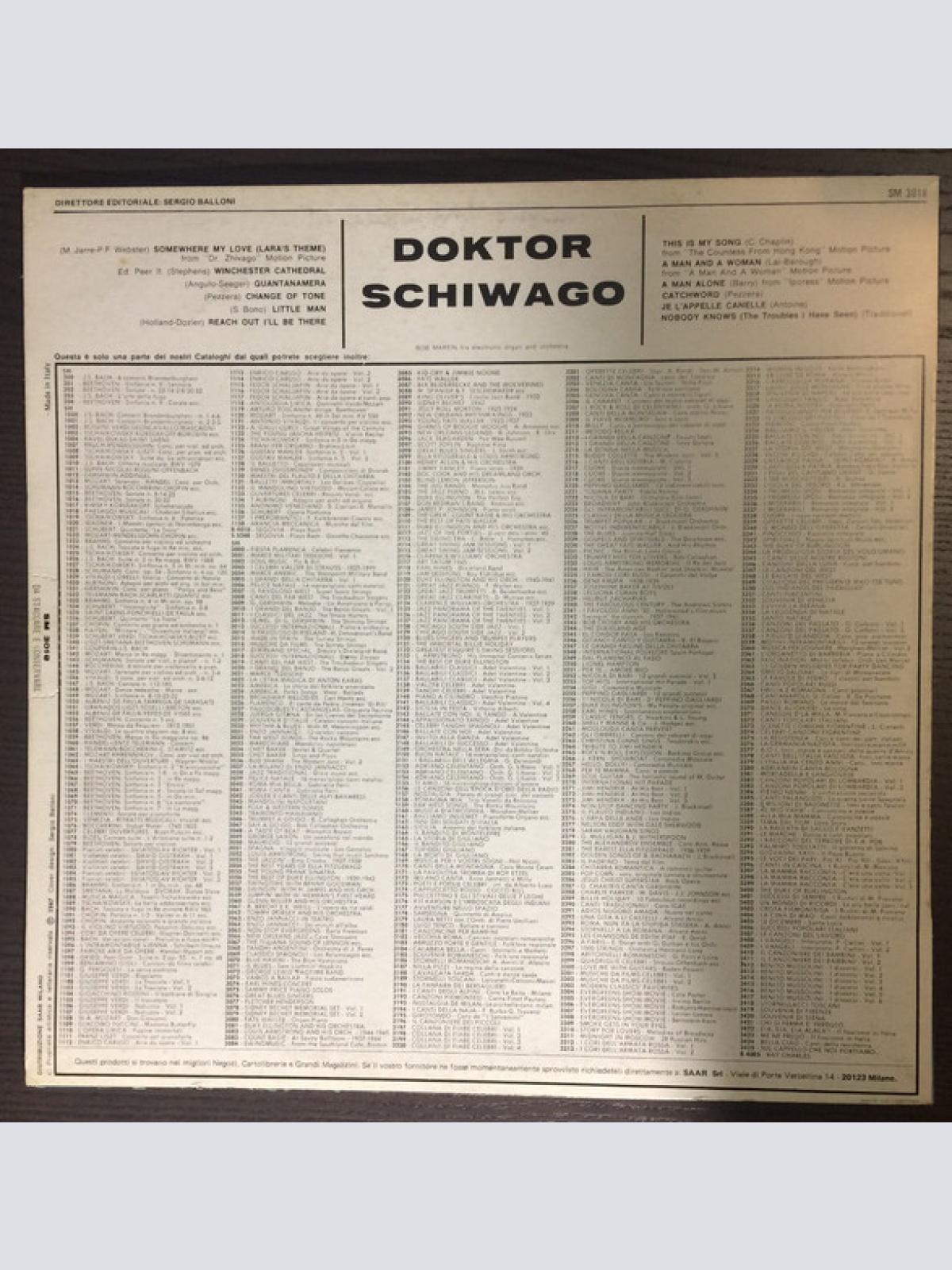 Vinyl / Bob Martin Orchestra - Doktor Schiwago