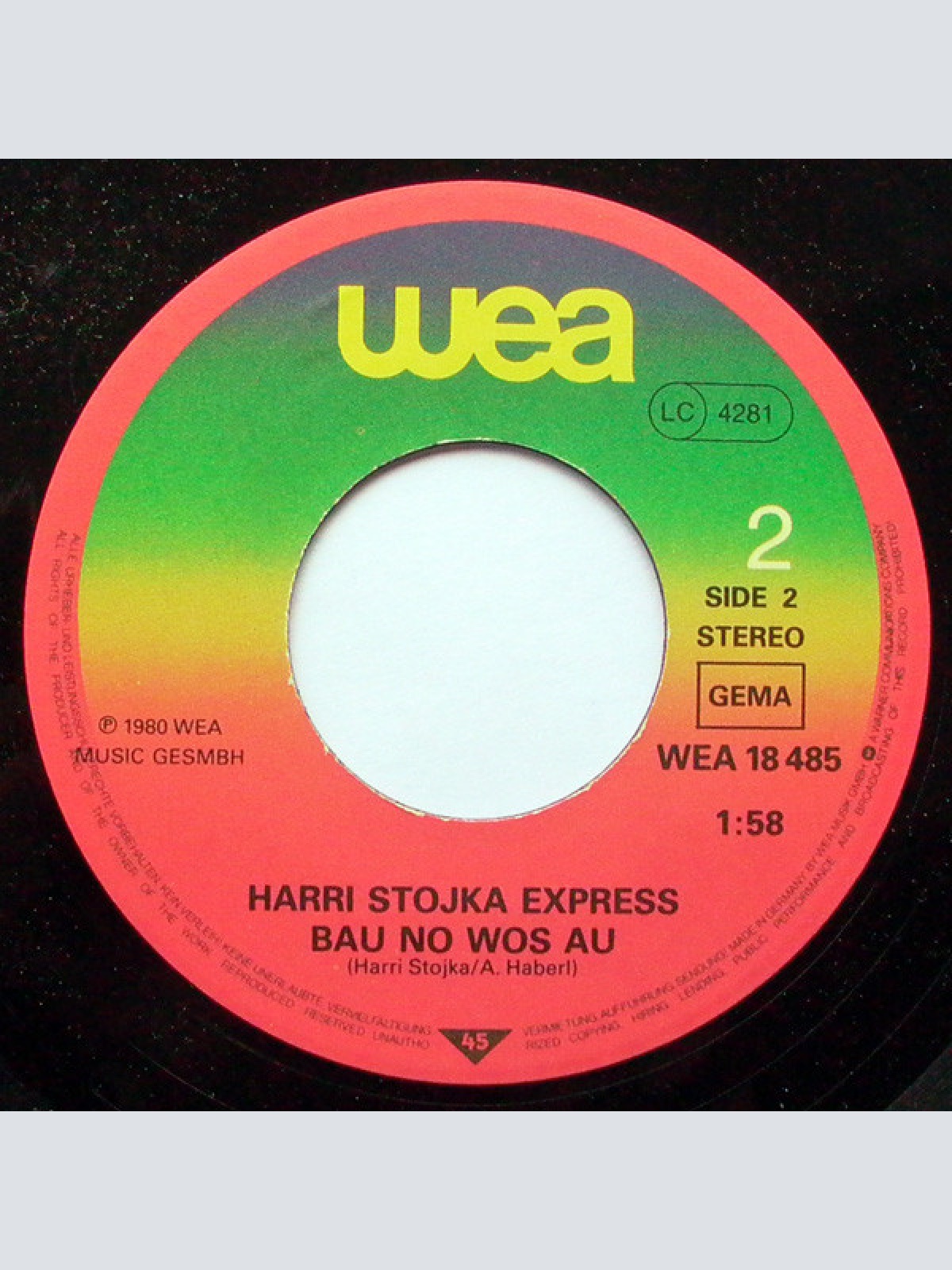 Vinyl / Harri Stojka Express - In Love With You / Bau No Wos Au