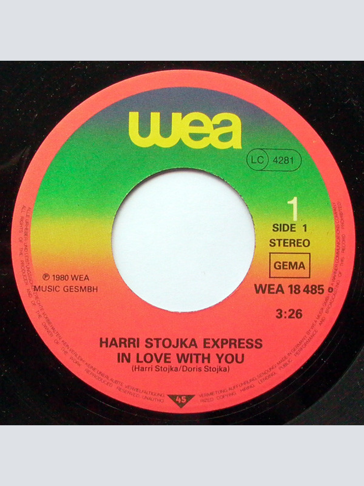 Vinyl / Harri Stojka Express - In Love With You / Bau No Wos Au