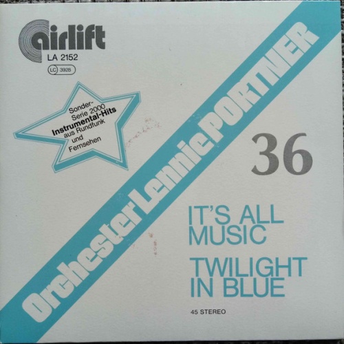 Vinyl / Orchester Lennie Portner - It's All Music / Twilight Blue