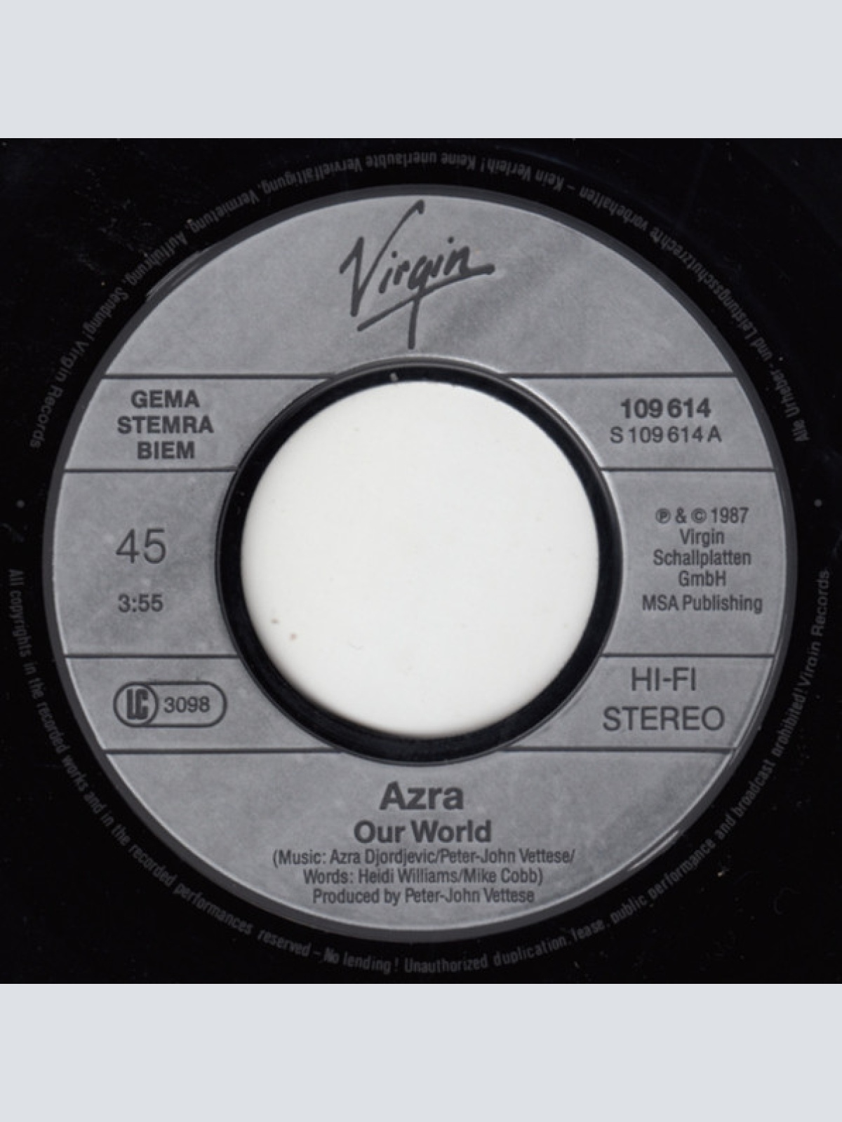 Vinyl / Azra (2) - Our World