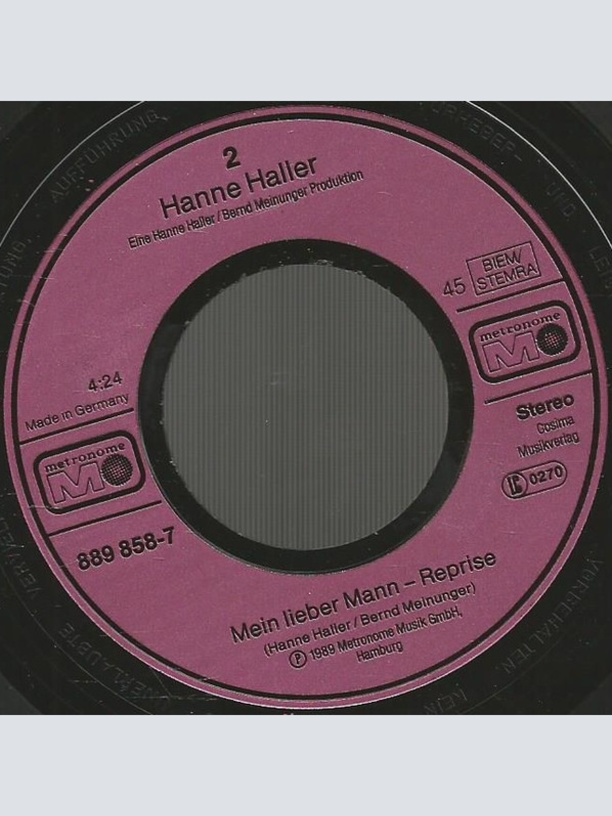 Vinyl / Hanne Haller - Mein Gott, Was Männer Alles Tun