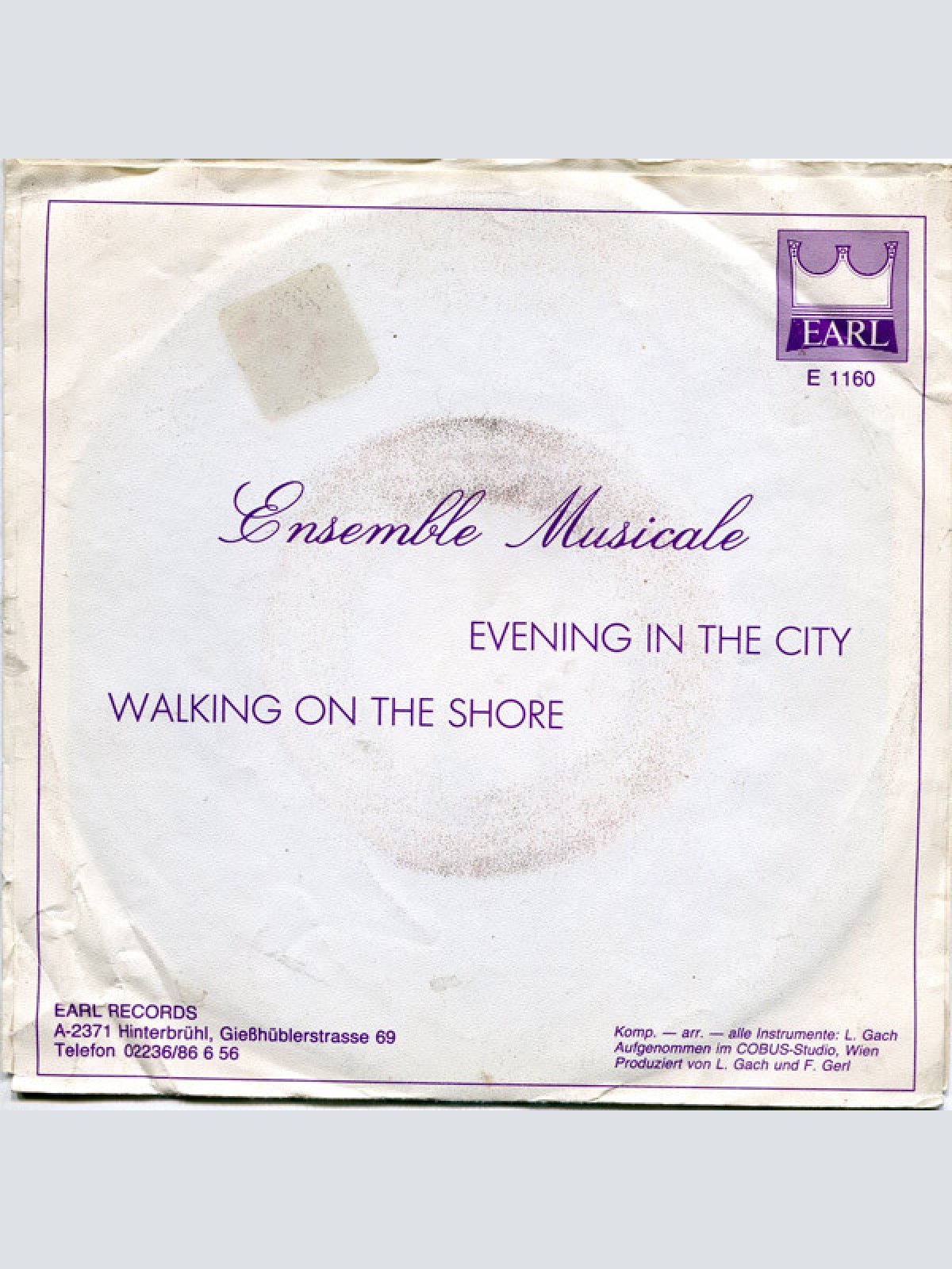 Vinyl / Ensemble Musicale - Evening In The City / Walking On The Shore
