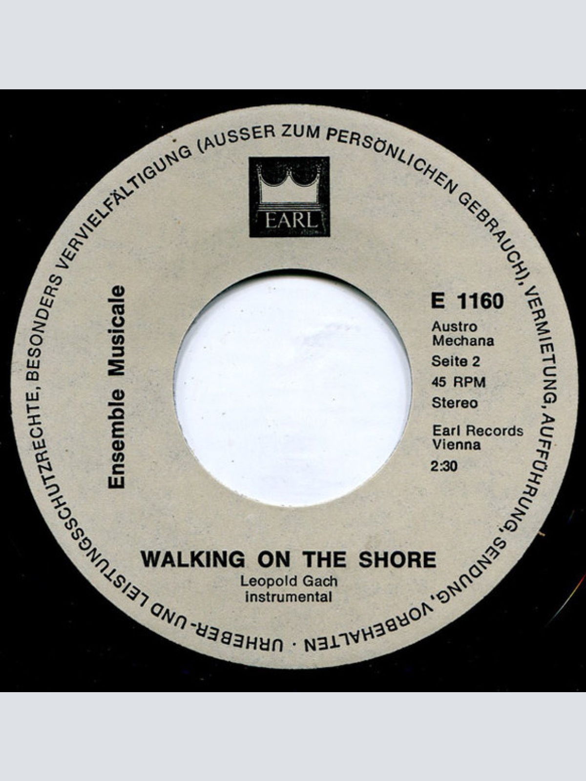 Vinyl / Ensemble Musicale - Evening In The City / Walking On The Shore