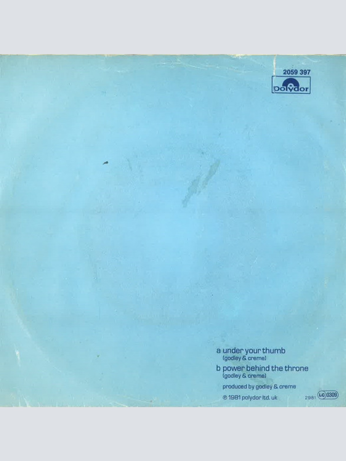 Vinyl / Godley & Creme - Under Your Thumb