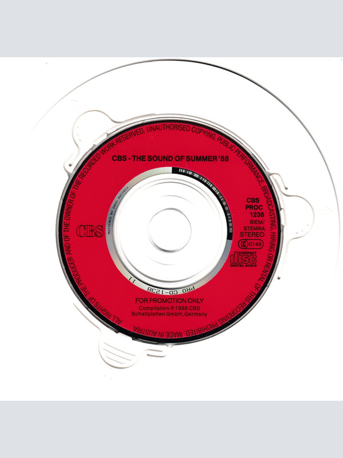 CD / Various - CBS - The Sound Of Summer '88