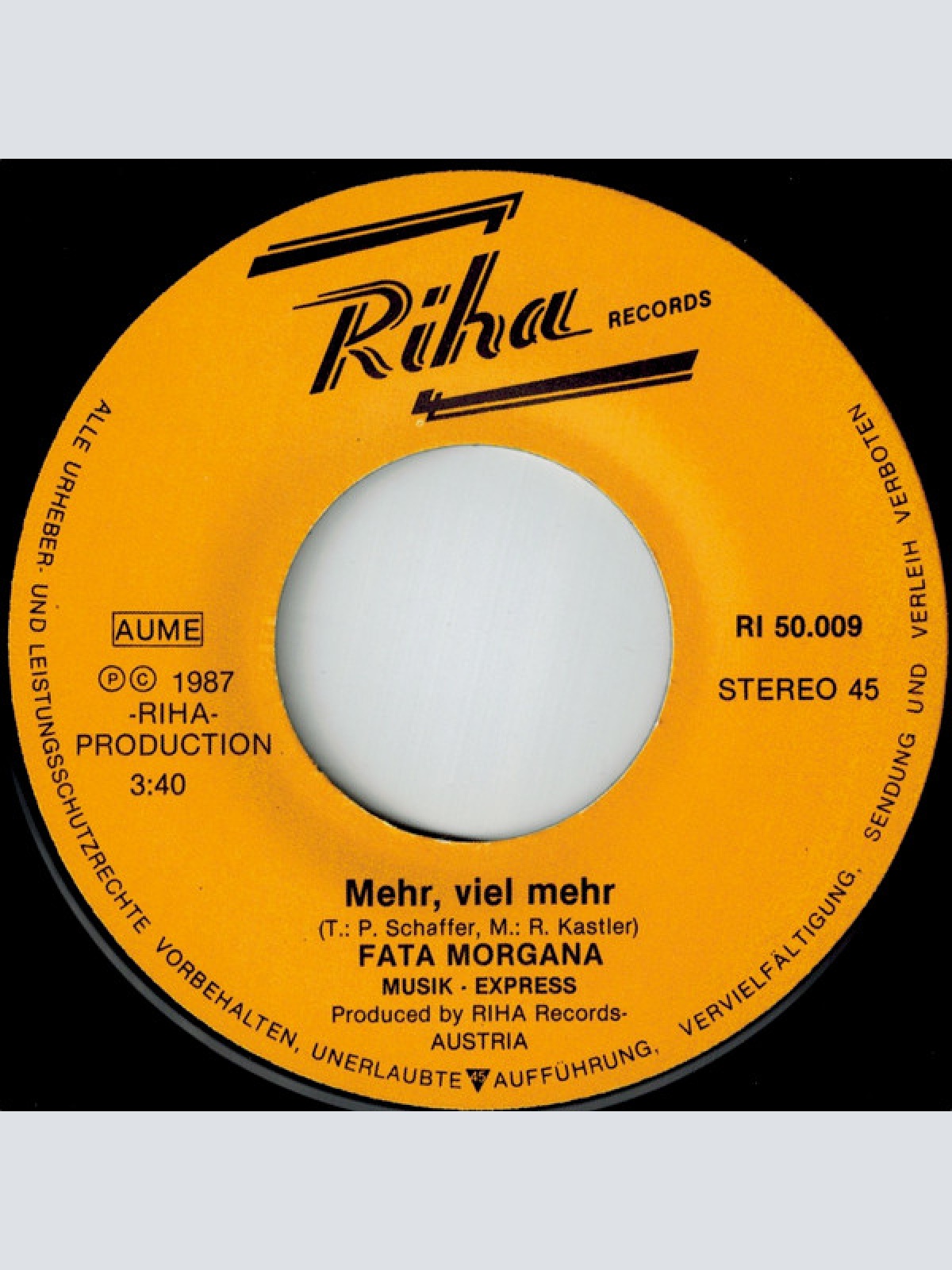 Vinyl / Musical Express / Musik - Express - Fata Morgana