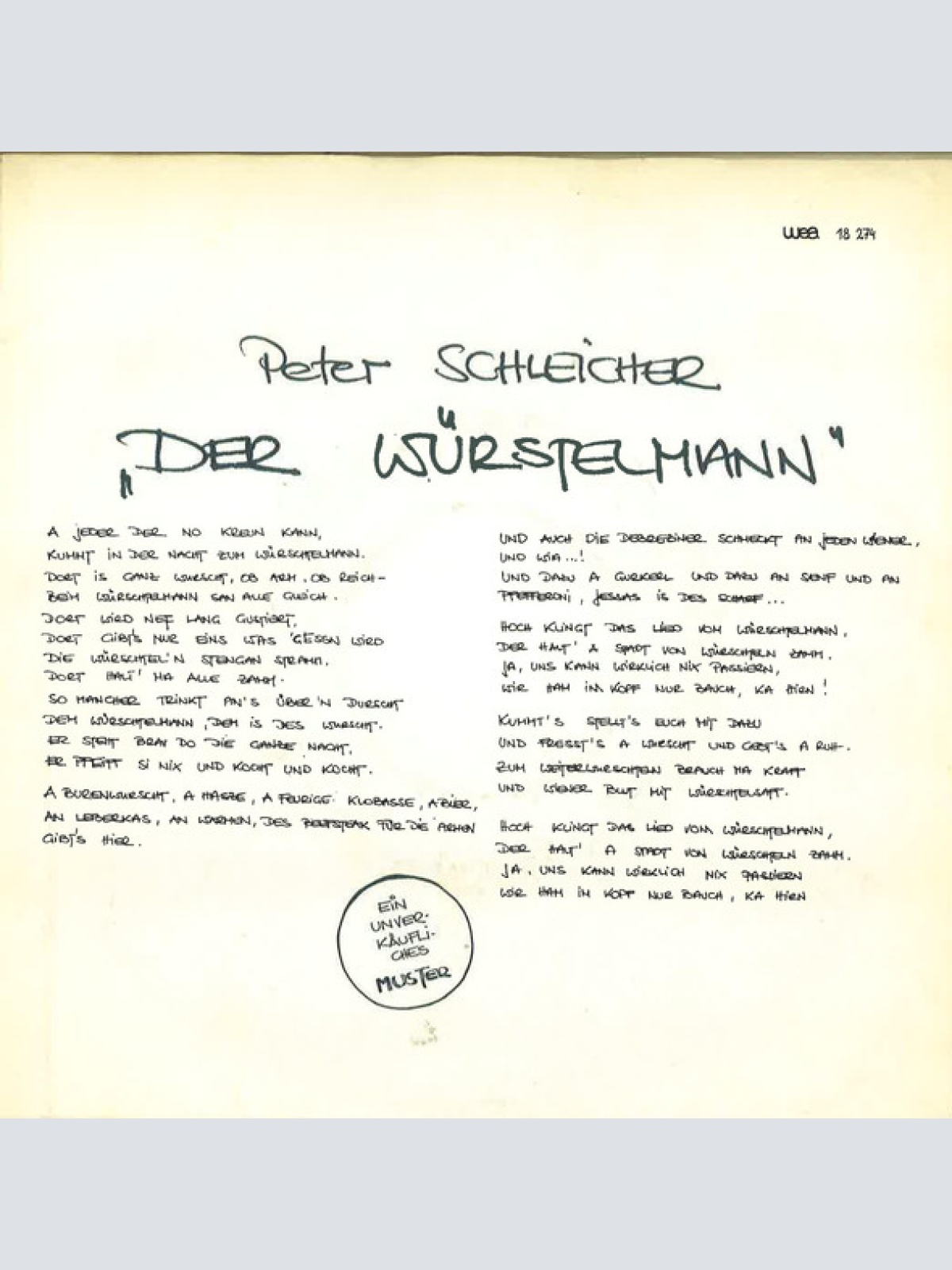 Vinyl / Peter Schleicher - Prater