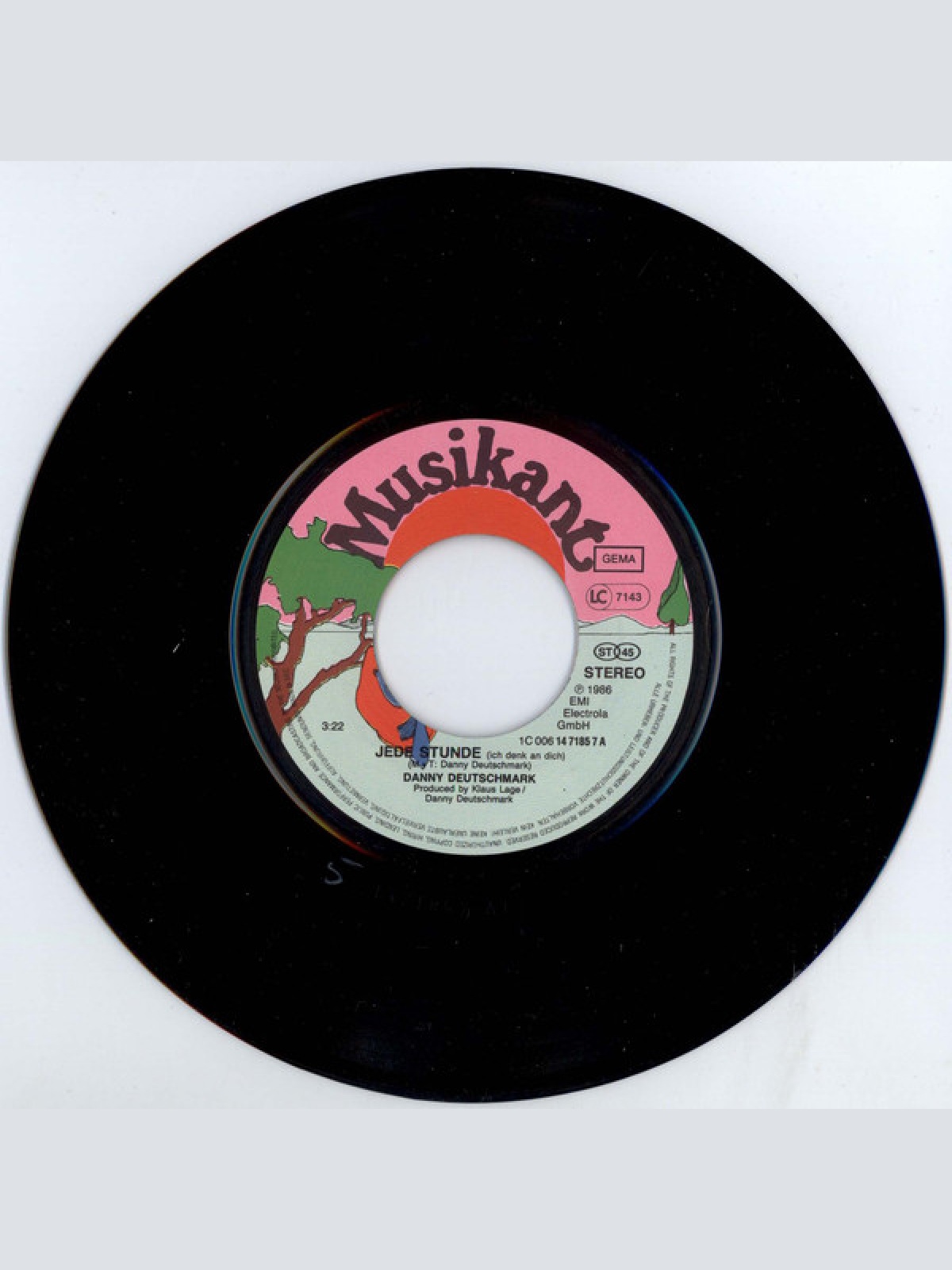 Vinyl / Danny Deutschmark - Jede Stunde (Ich Denk An Dich)