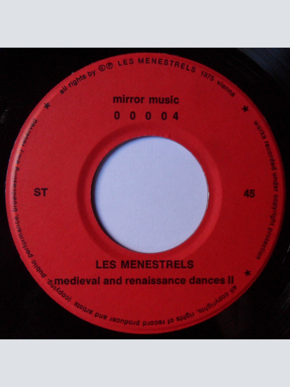 Vinyl / Les Menestrels - Medieval & Renaissance Dances Played On Original Instruments