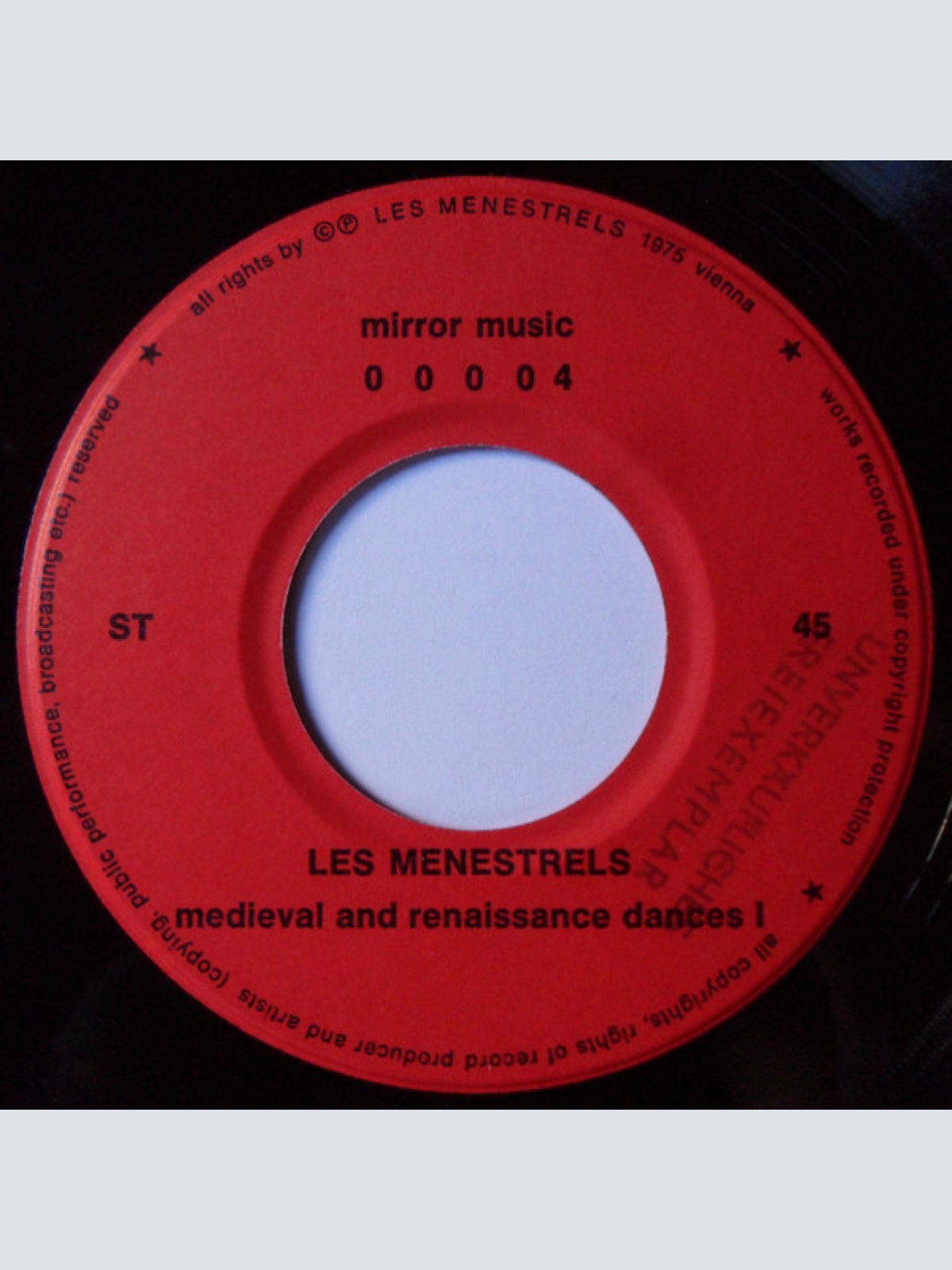 Vinyl / Les Menestrels - Medieval & Renaissance Dances Played On Original Instruments