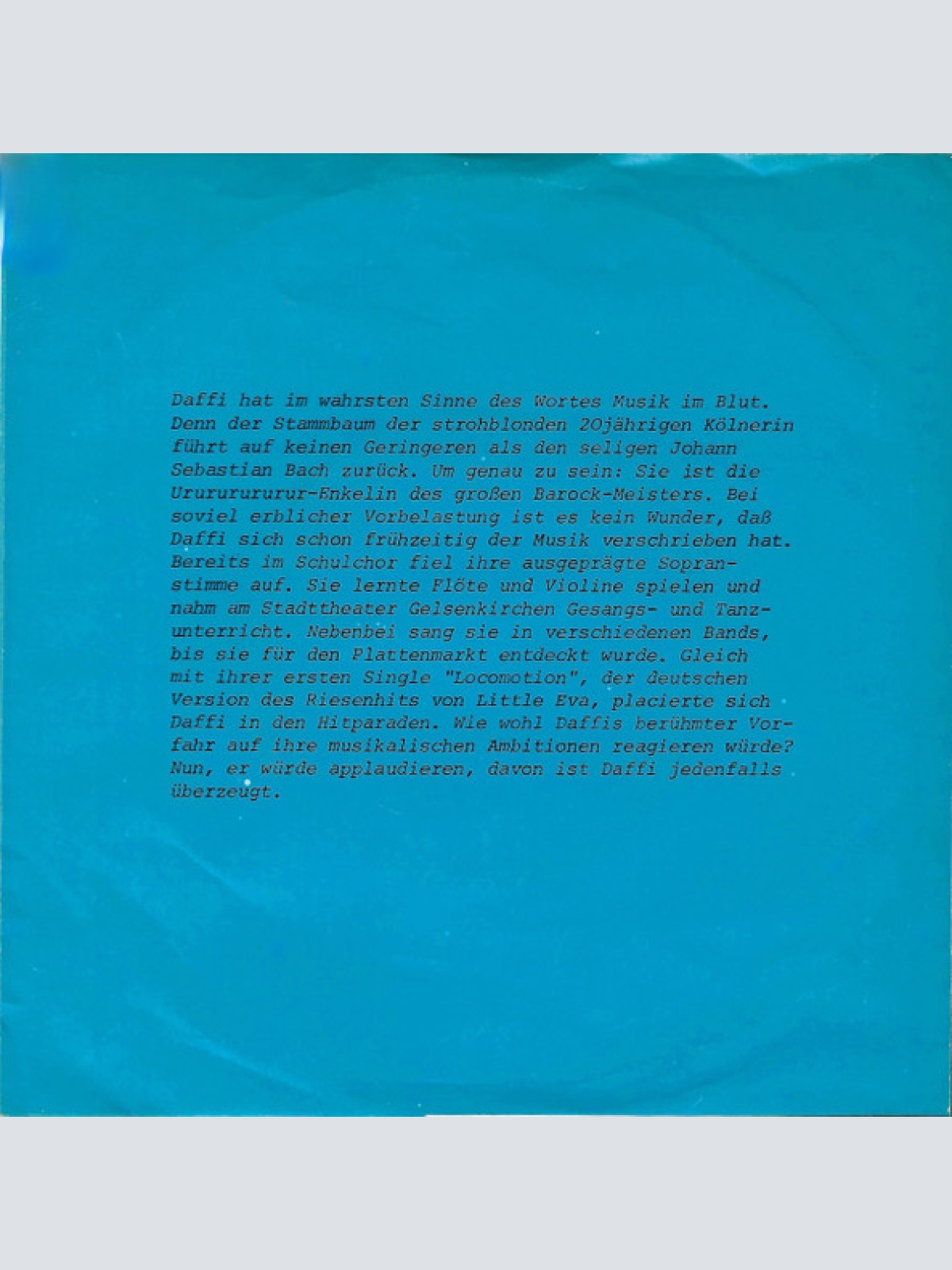 Vinyl / Daffi Cramer - Fische Wollen Schwimmen