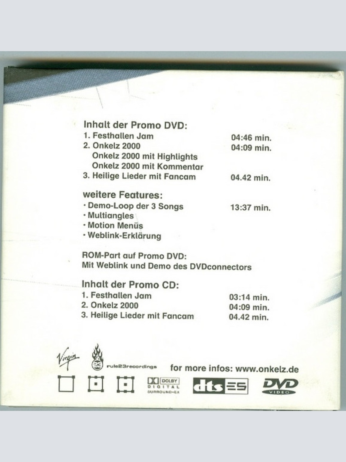 CD / Böhse Onkelz - 20 Jahre - Live In Frankfurt