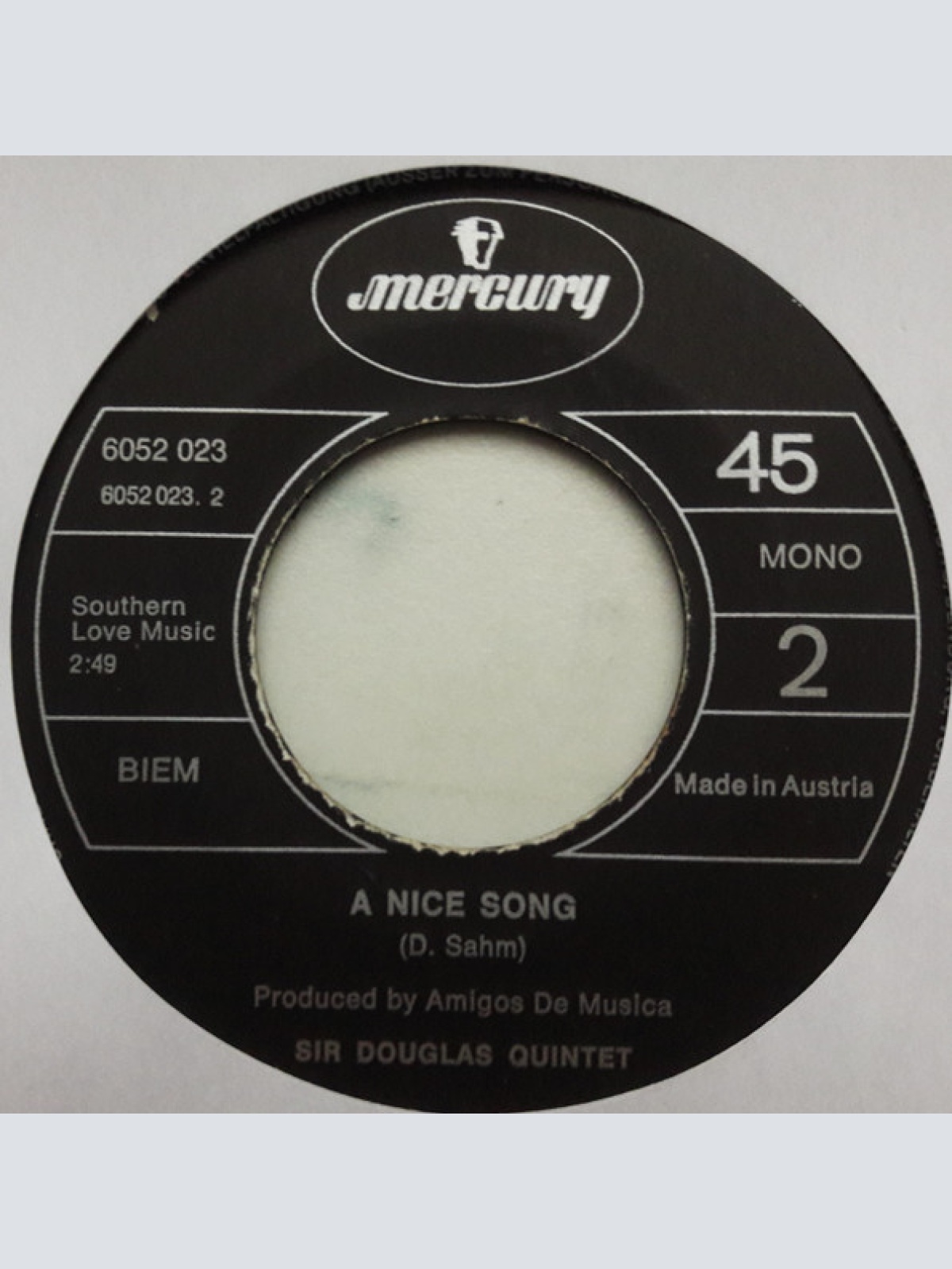 Vinyl / Sir Douglas Quintet - What About Tomorrow