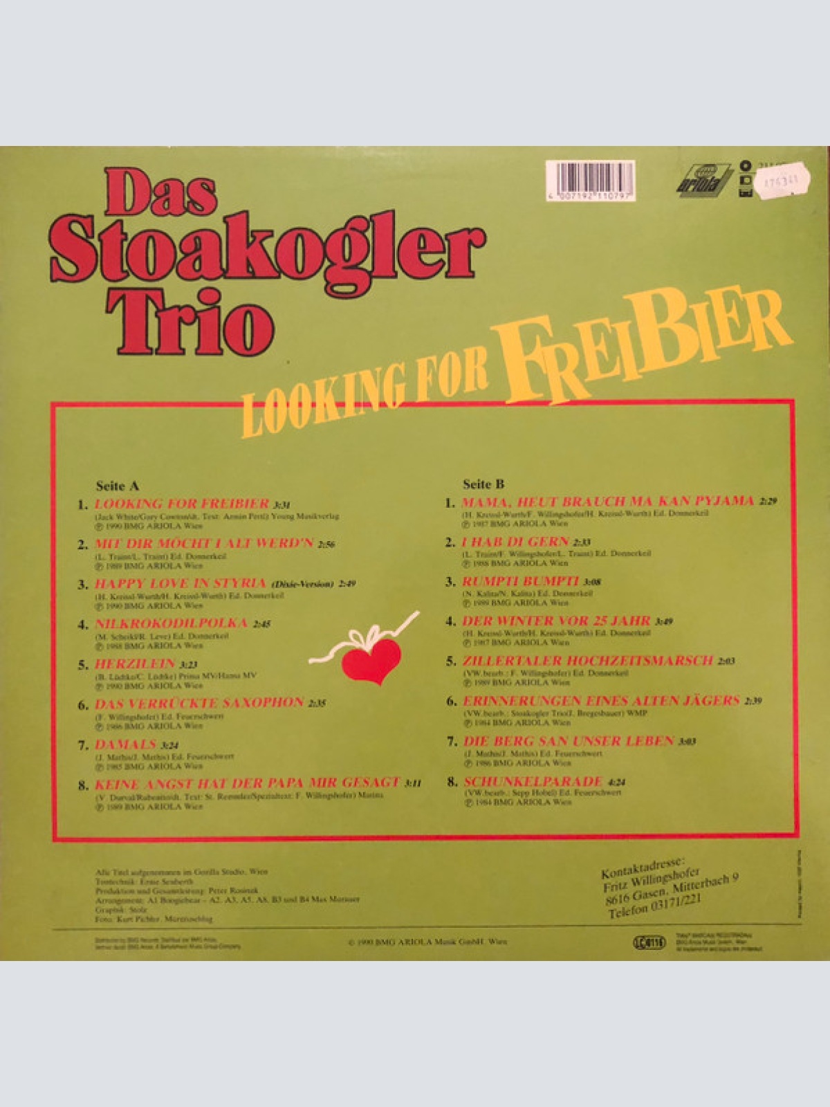Vinyl / Das Stoakogler Trio* - Looking For Freibier