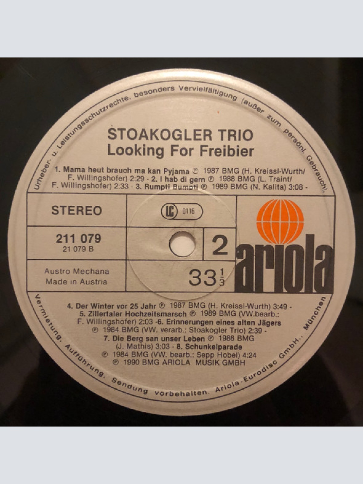 Vinyl / Das Stoakogler Trio* - Looking For Freibier