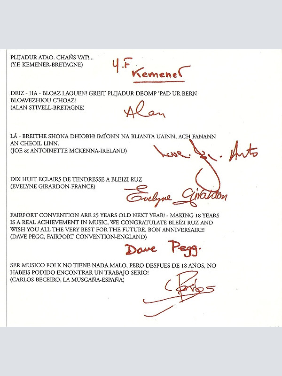 CD / Bleizi Ruz - En Concert