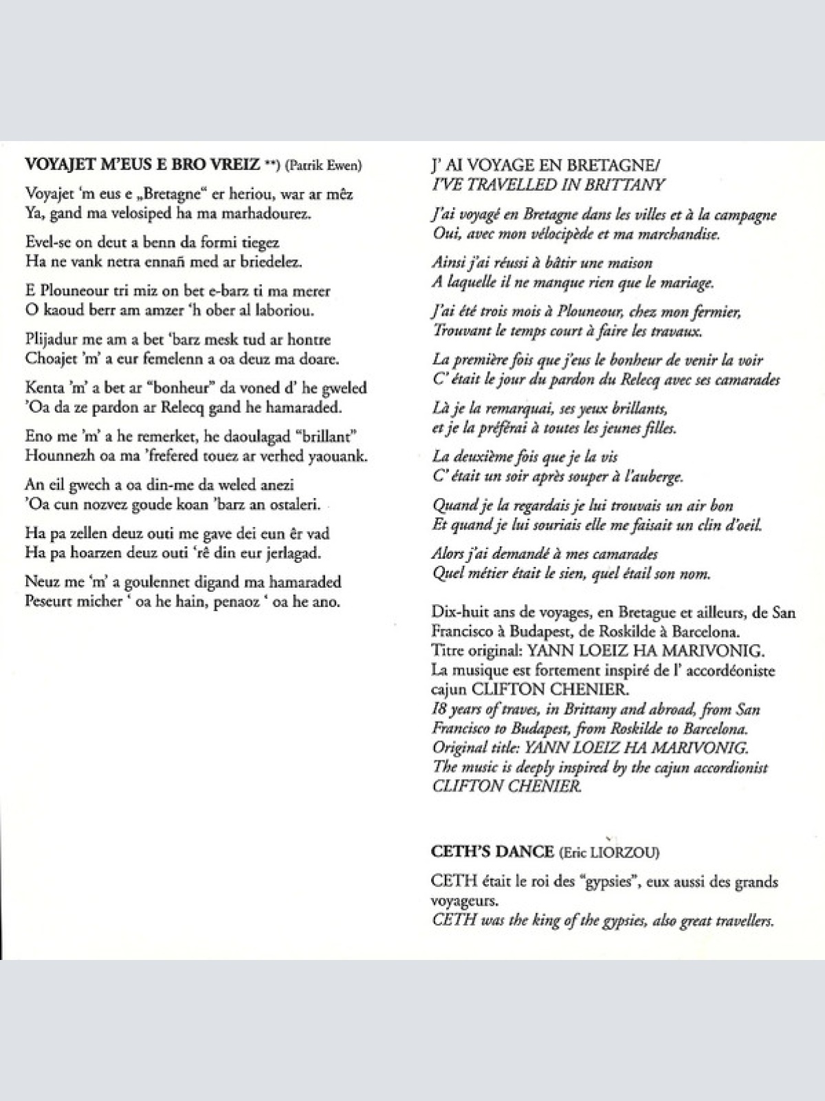 CD / Bleizi Ruz - En Concert