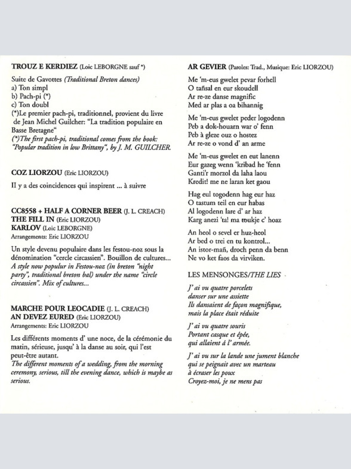 CD / Bleizi Ruz - En Concert