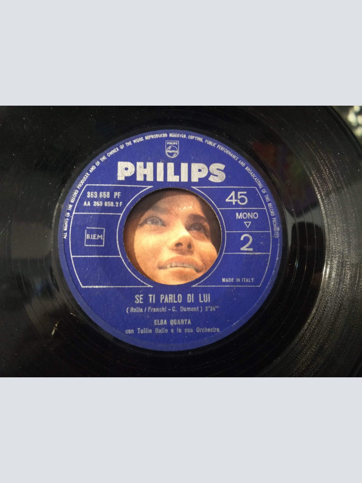 Vinyl / Elsa Quarta - A Braccia Aperte / Se Ti Parlo Di Lui