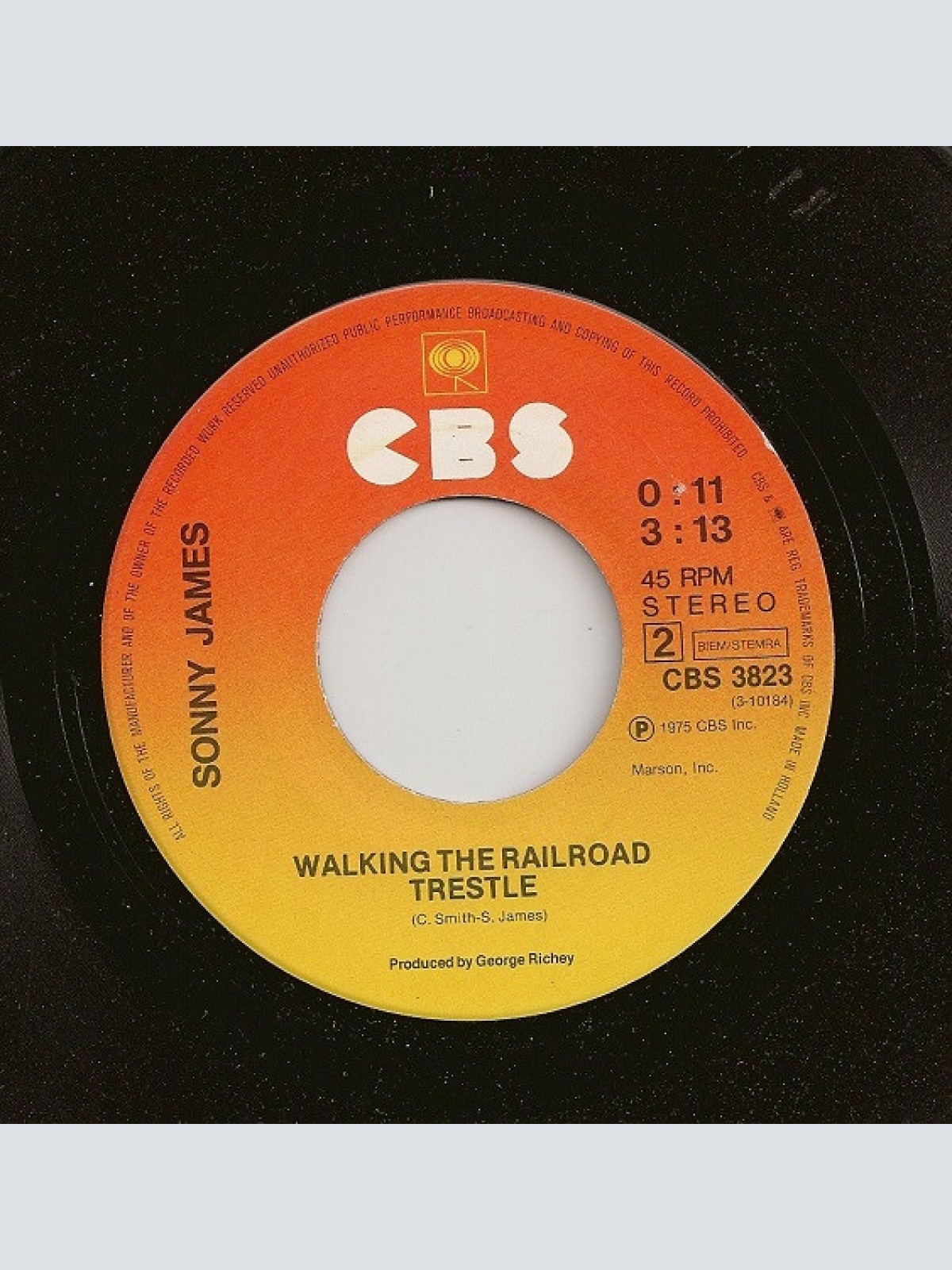 Vinyl / Sonny James - What In The World's Come Over You