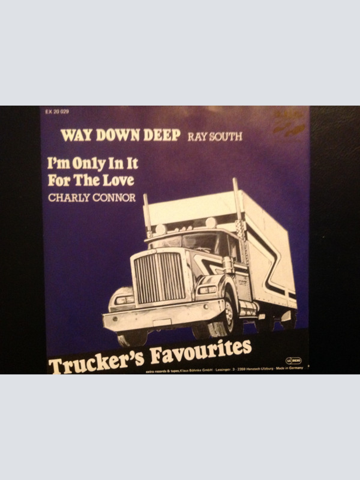 Vinyl / Ray South / Charly Connor - Way Down Deep / I'm Only In It For The Love