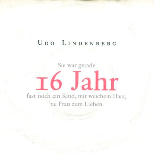 Vinyl / Udo Lindenberg - 16 Jahr