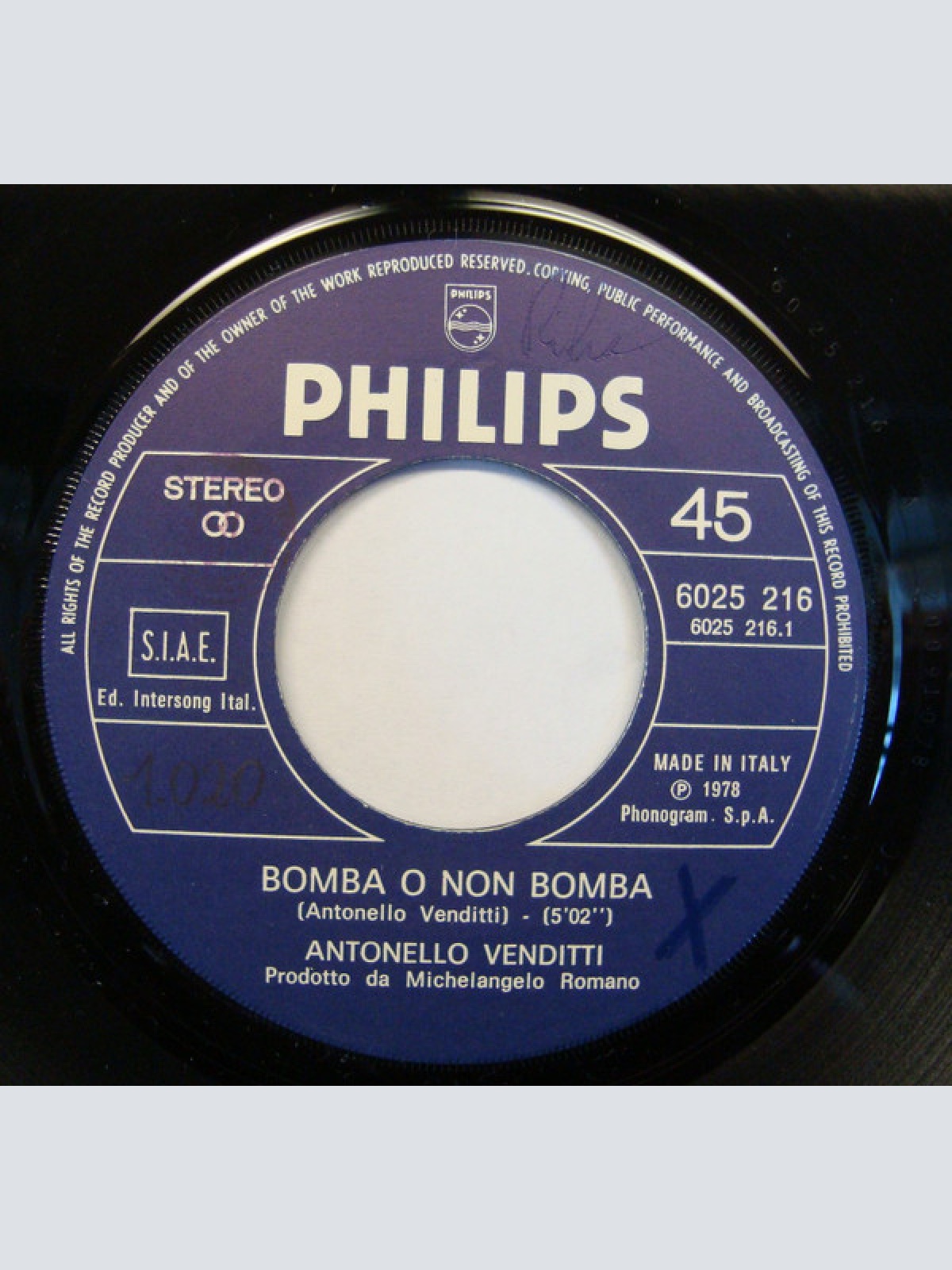 Vinyl / Antonello Venditti - Bomba O Non Bomba