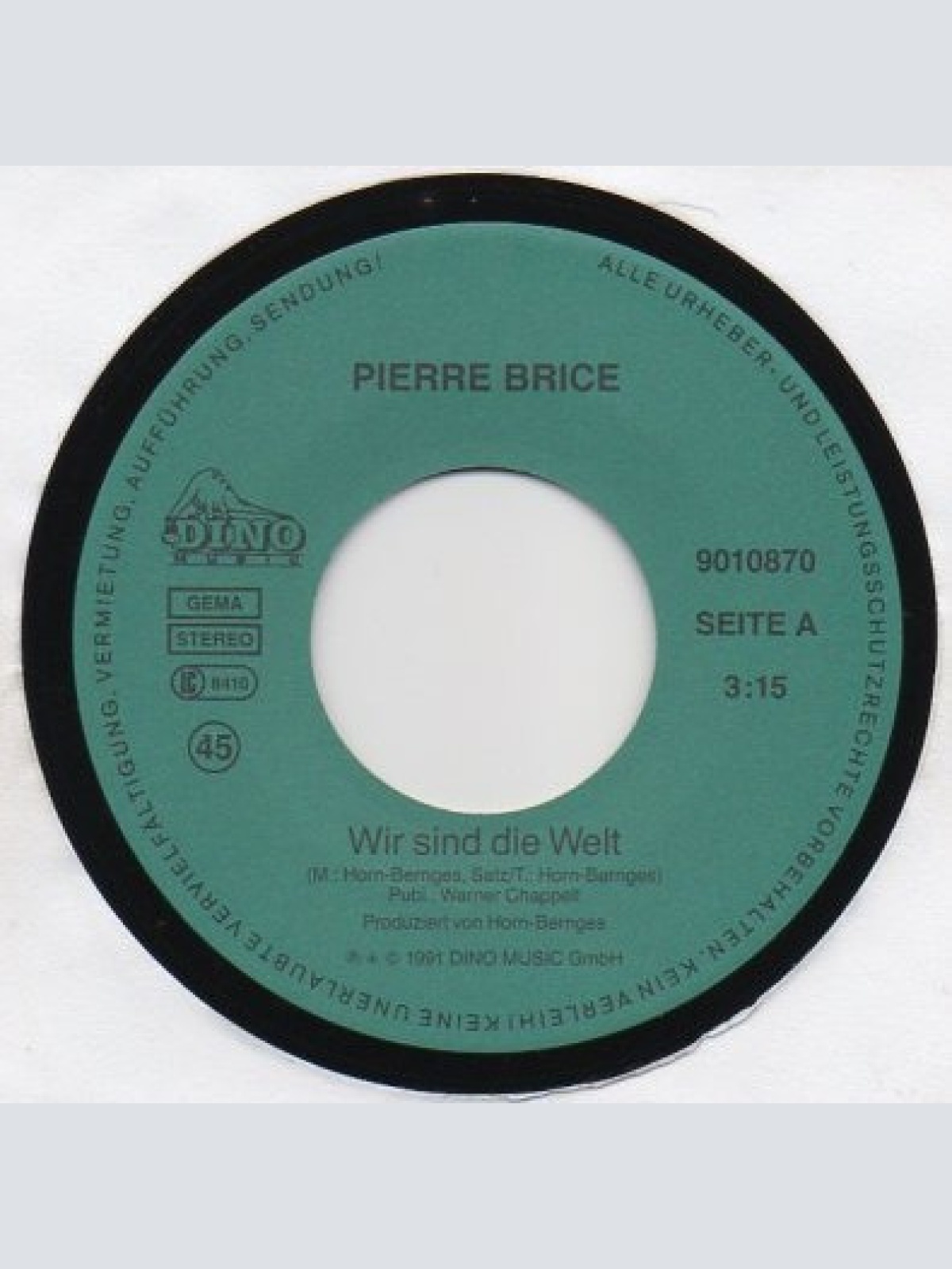 Vinyl / Pierre Brice - Wir Sind Die Welt