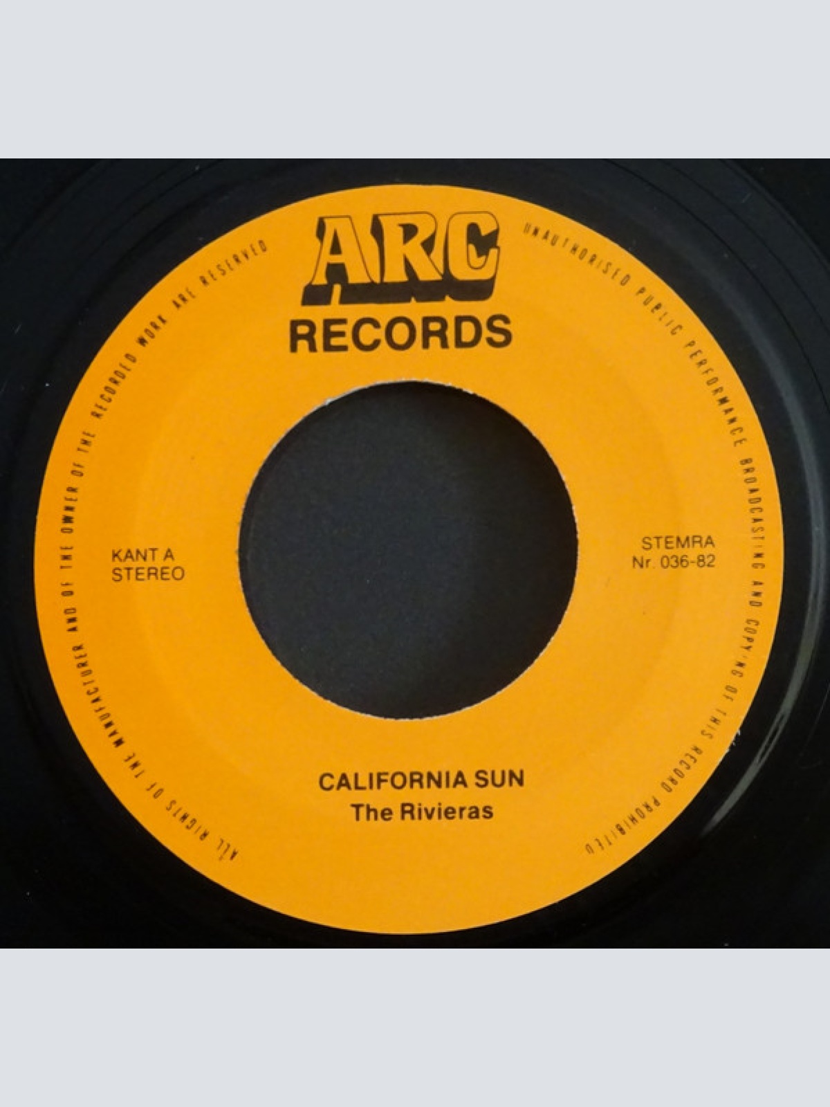 Vinyl / The Rivieras / Little Anthony & The Imperials - California Sun / Hurt So Bad
