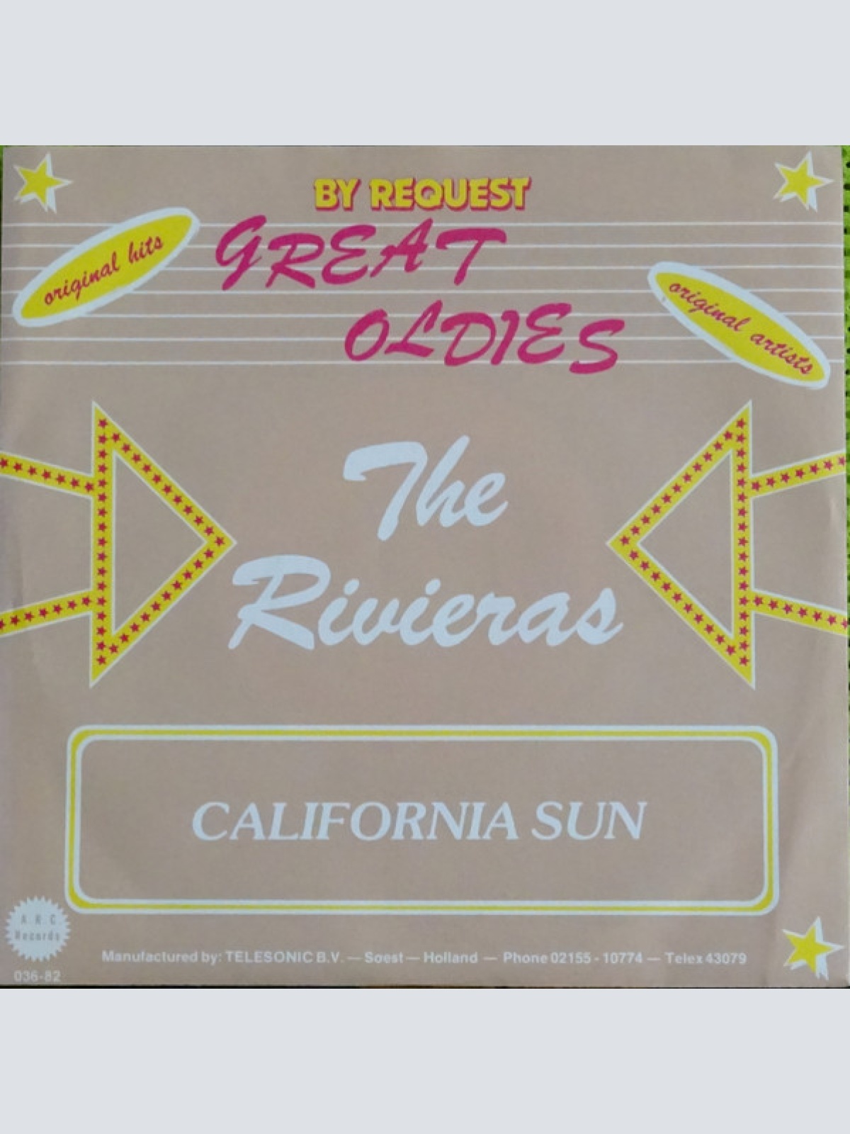 Vinyl / The Rivieras / Little Anthony & The Imperials - California Sun / Hurt So Bad